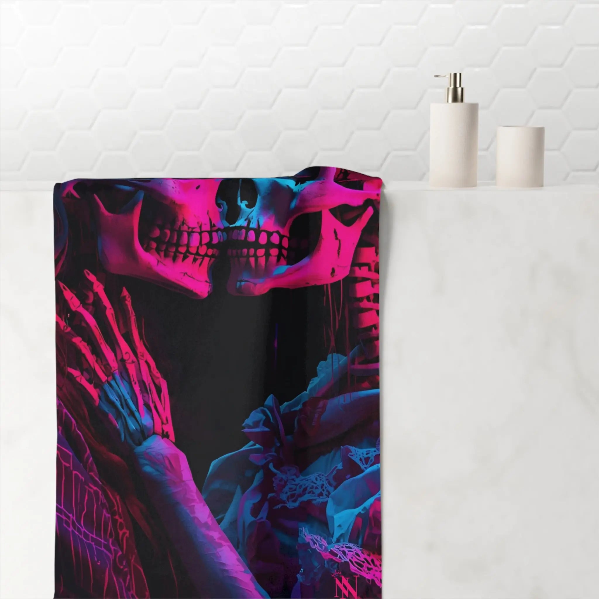 El Día de los Muertos Skeletons | Mix & Match XL Fun-Flirty Lovers’ Towels