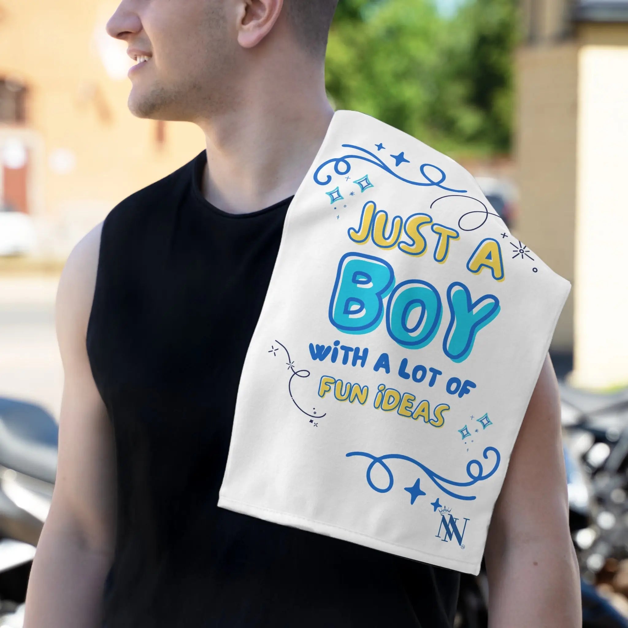 Just a Boy Fun Ideas Sex Towel