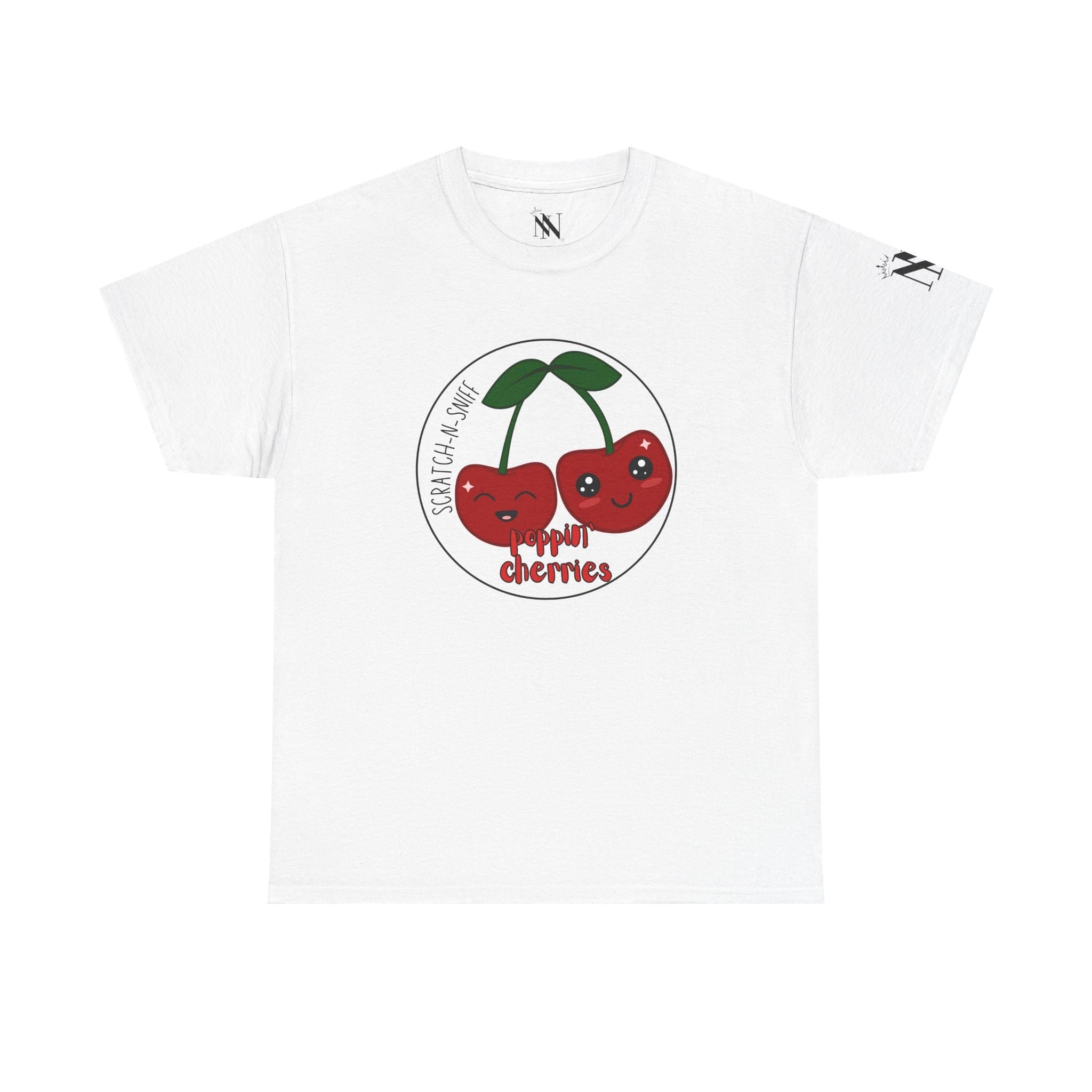 Poppin’ Cherries Scratch N Sniff | Mix & Match 100% Cotton Unisex Fun-Flirty Lovers’ Tees