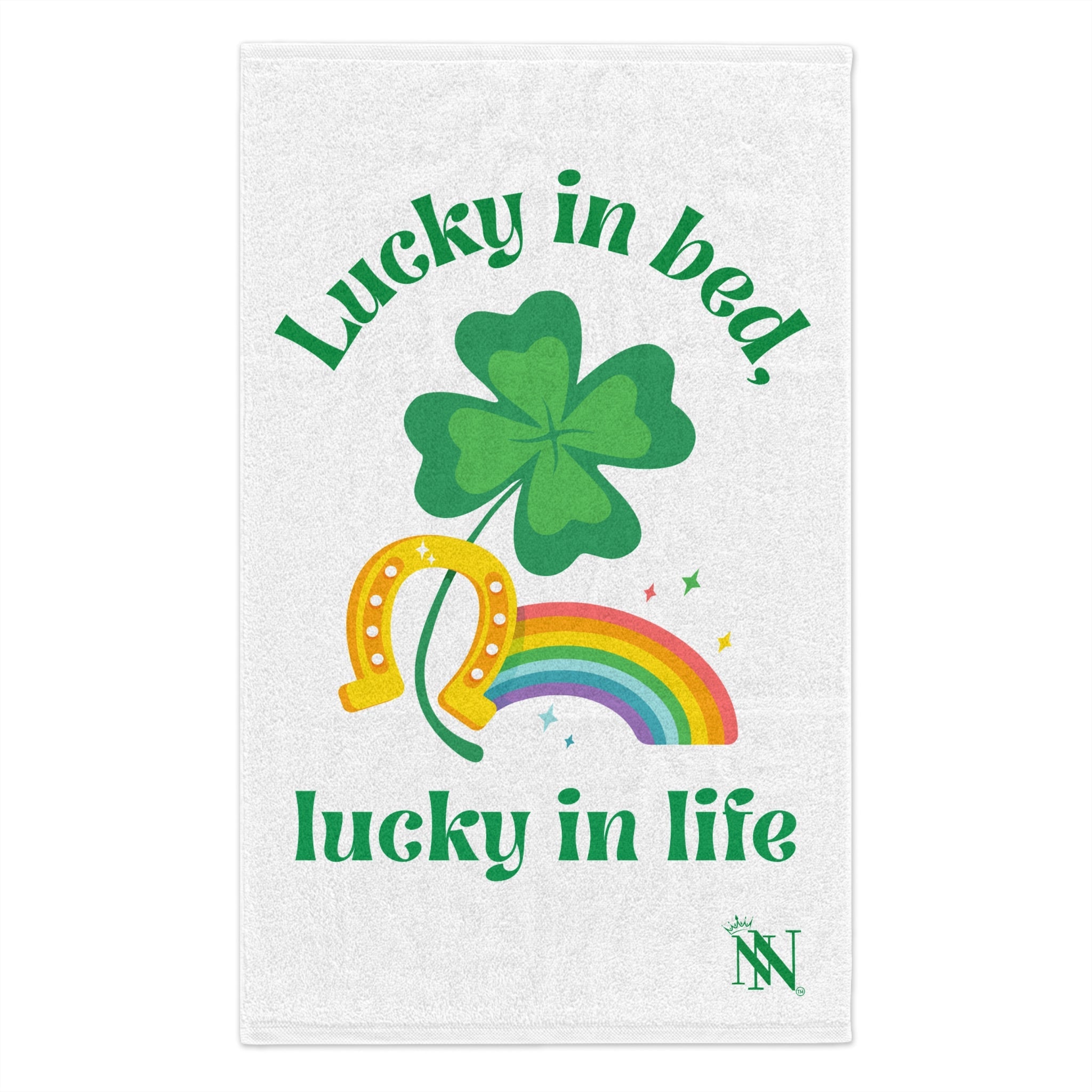 Lucky in Bed Lucky in Life St. Patrickâs Day | Mix & Match Soft Fun-Flirty Loversâ Towels