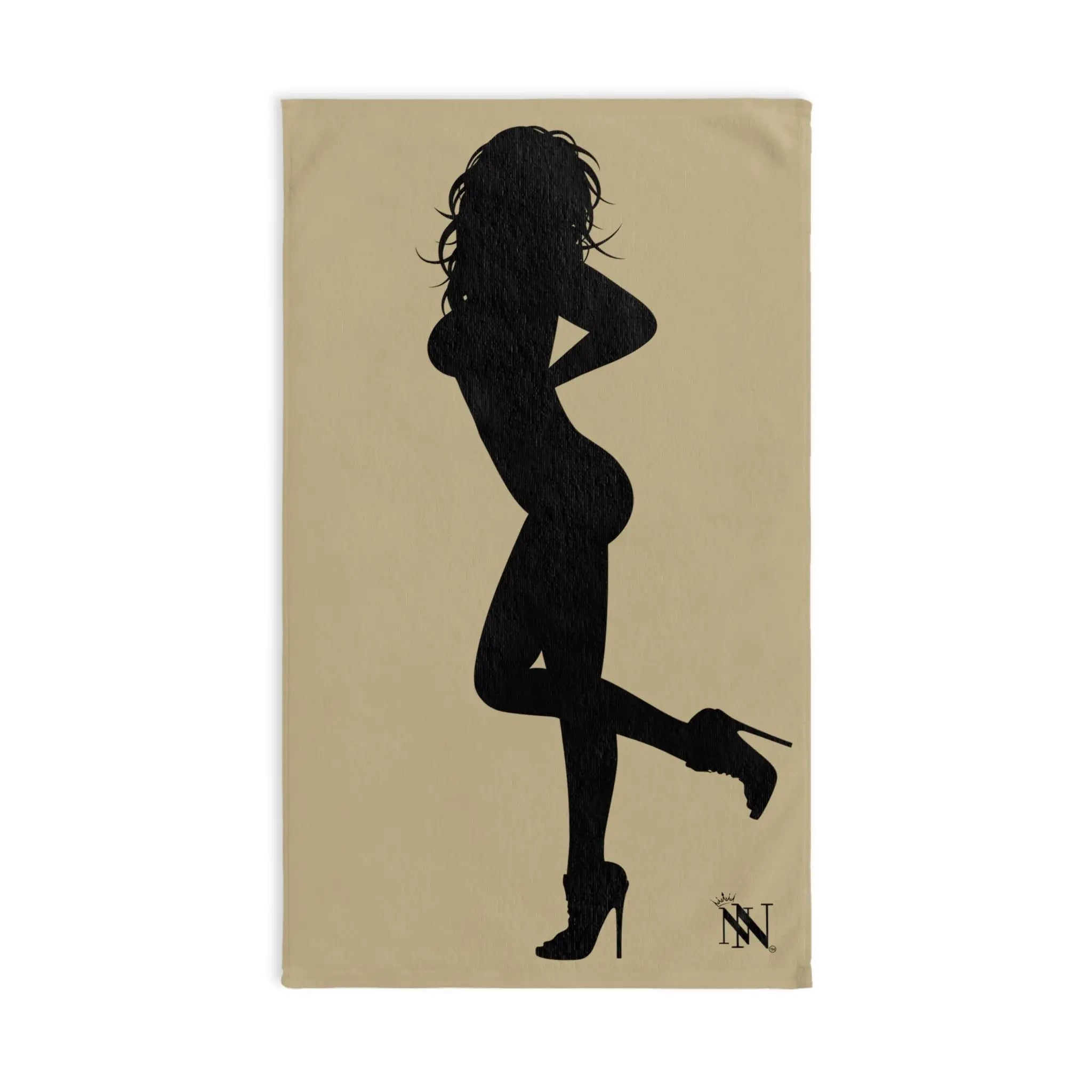 Sexy Lady Standing Silhouette Gold | Nectar Napkins Classic Fun-Flirty Loversâ Colored Towels