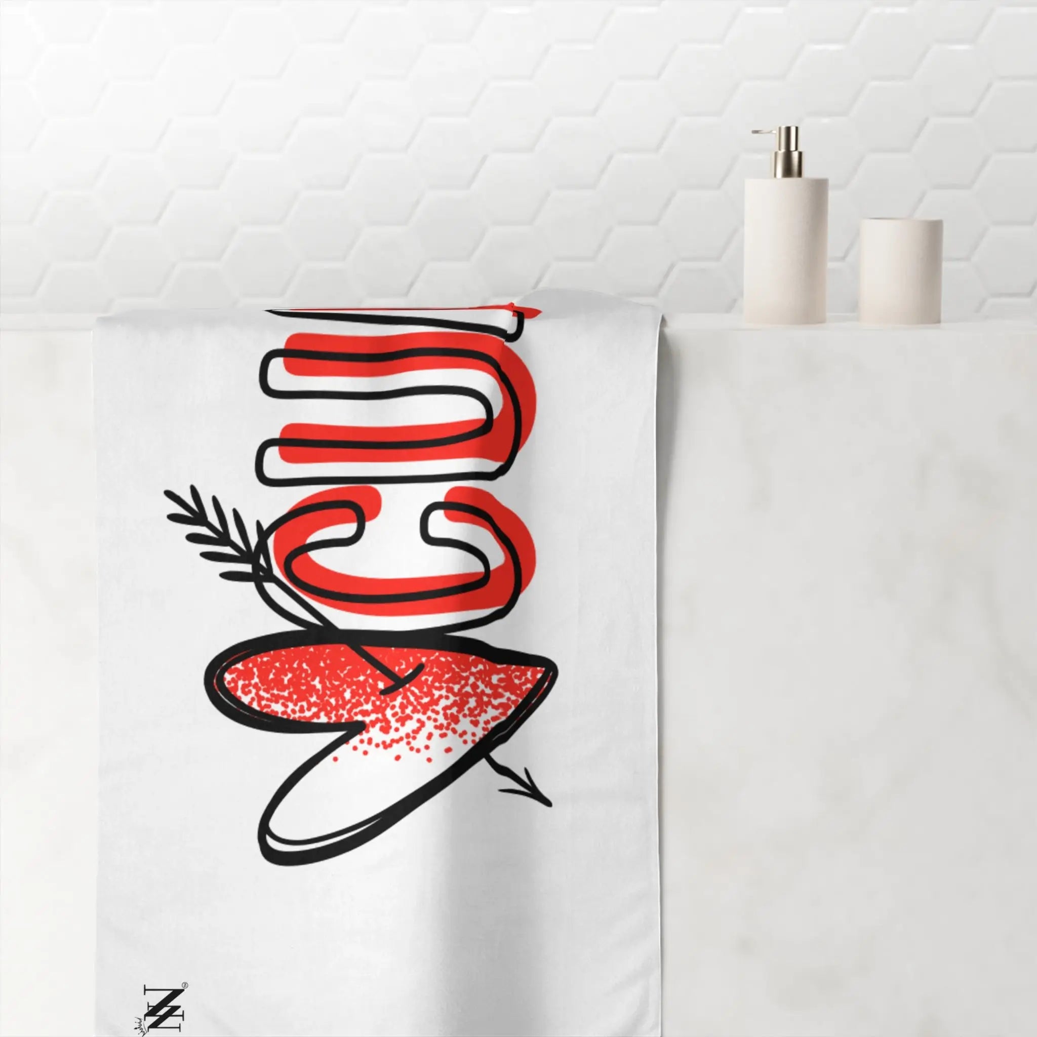 Heart Arrow Cum Big Anal Play Sex Towel