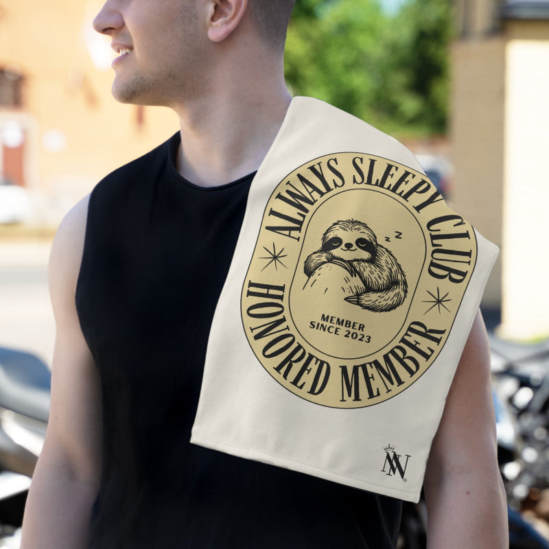 Always Sleepy Club Sloth | Mix & Match Soft Fun-Flirty Lovers’ Towels