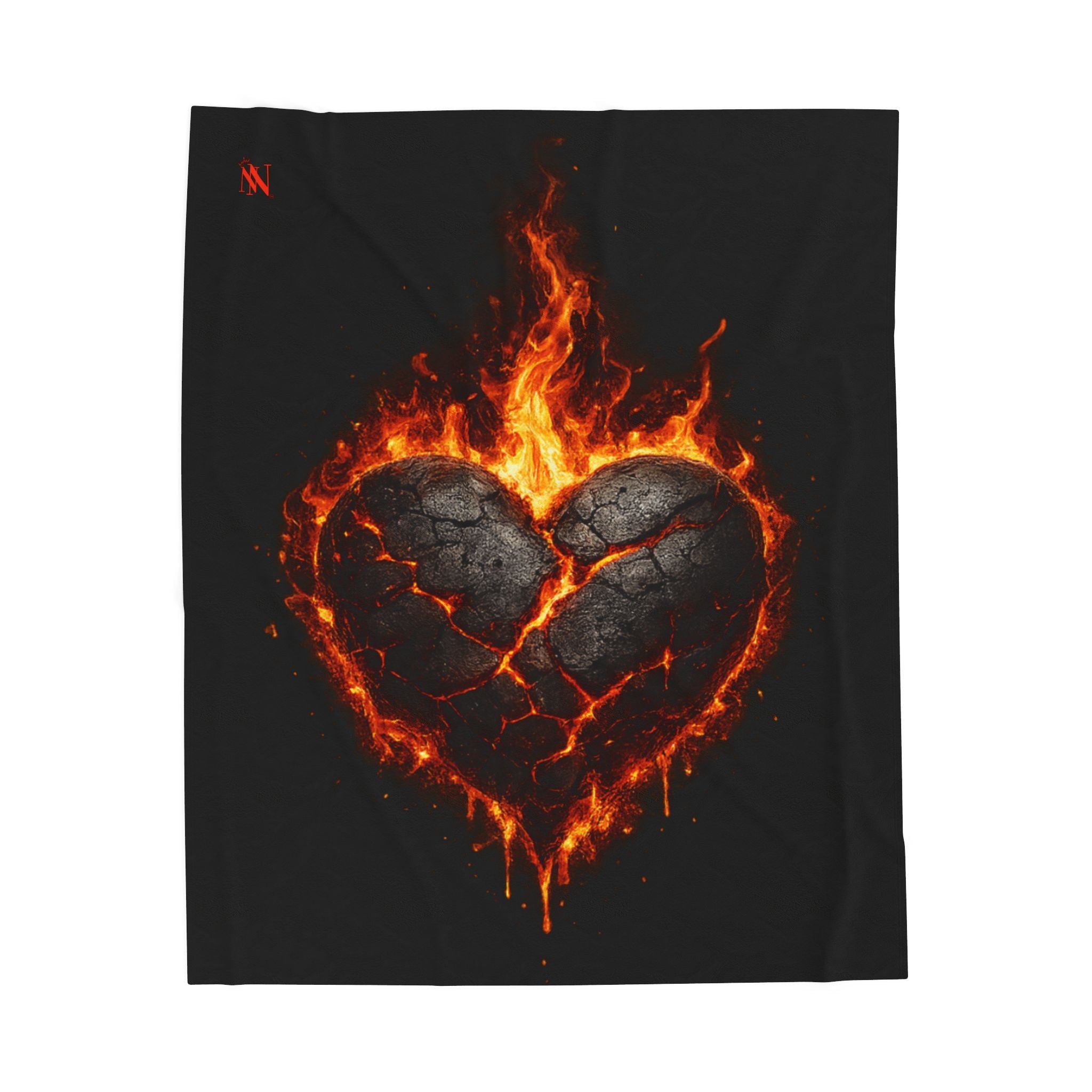 Burning Heart | Nectar Napkins Fun-Flirty Lovers’ Blankets