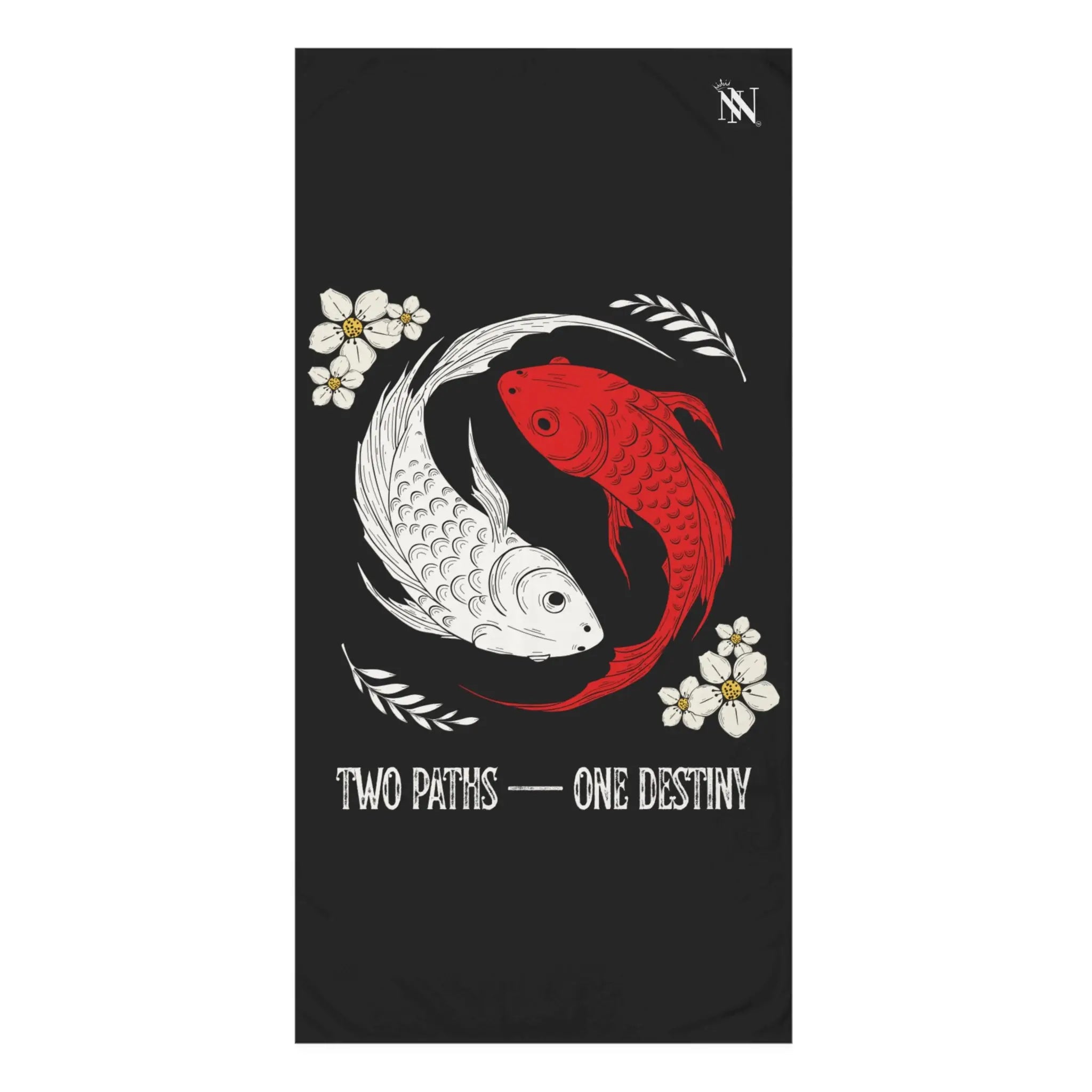 Two Paths One Destiny Koi Fish Ying Yang Large Sex Towel