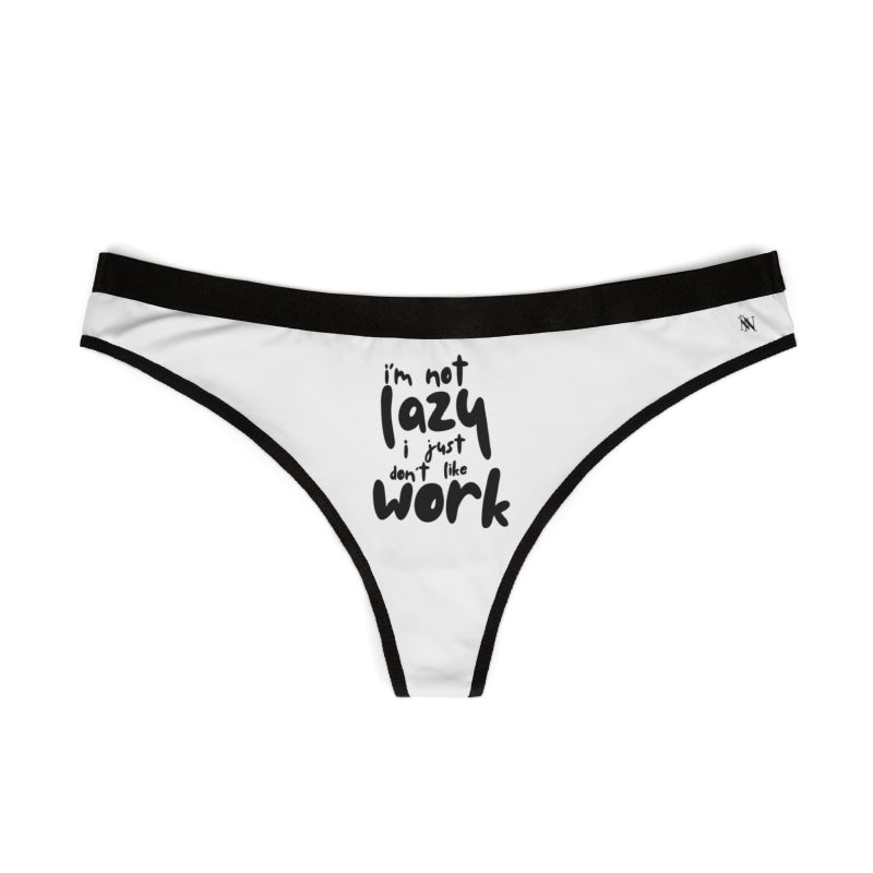 I’m Not Lazy Matching Playful G-String Sexy Women’s Panty Thongs