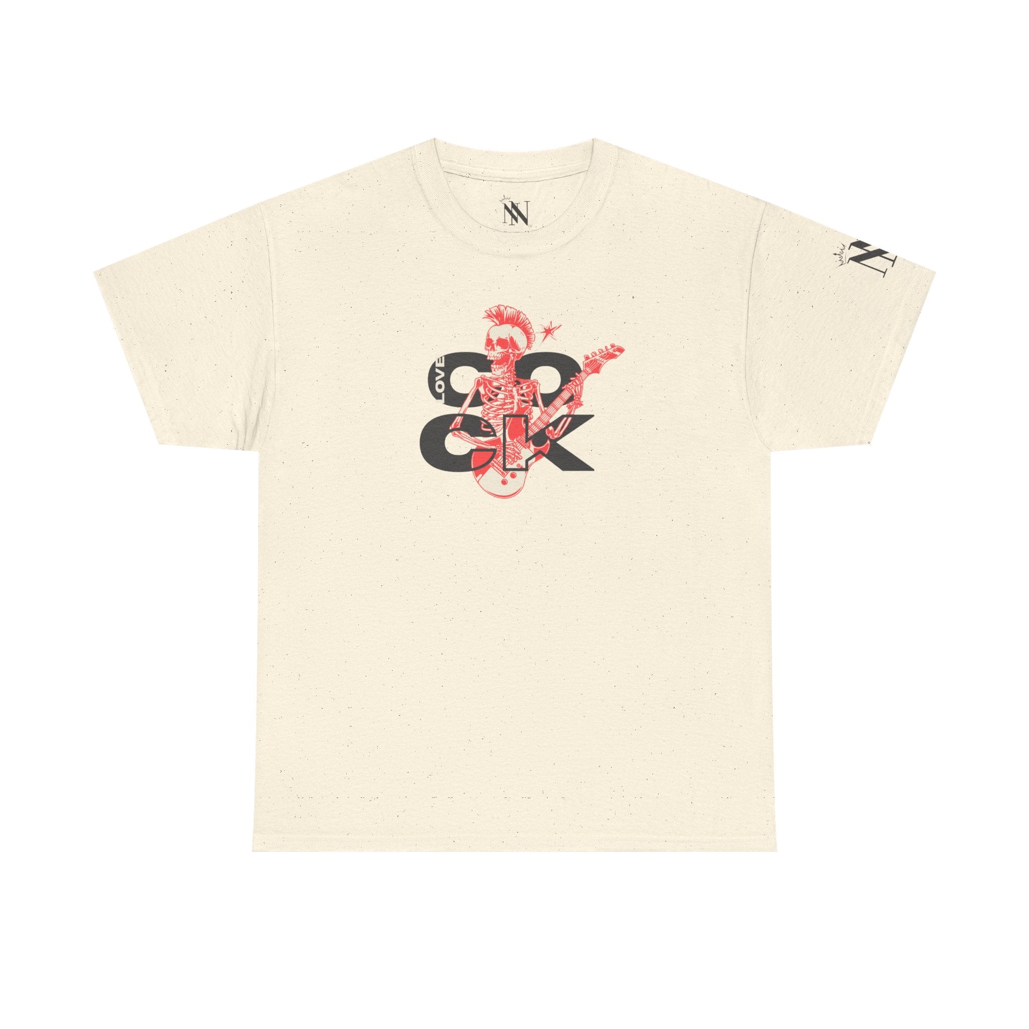 Love Cock Skull Rocker 100% Cotton T-Shirt