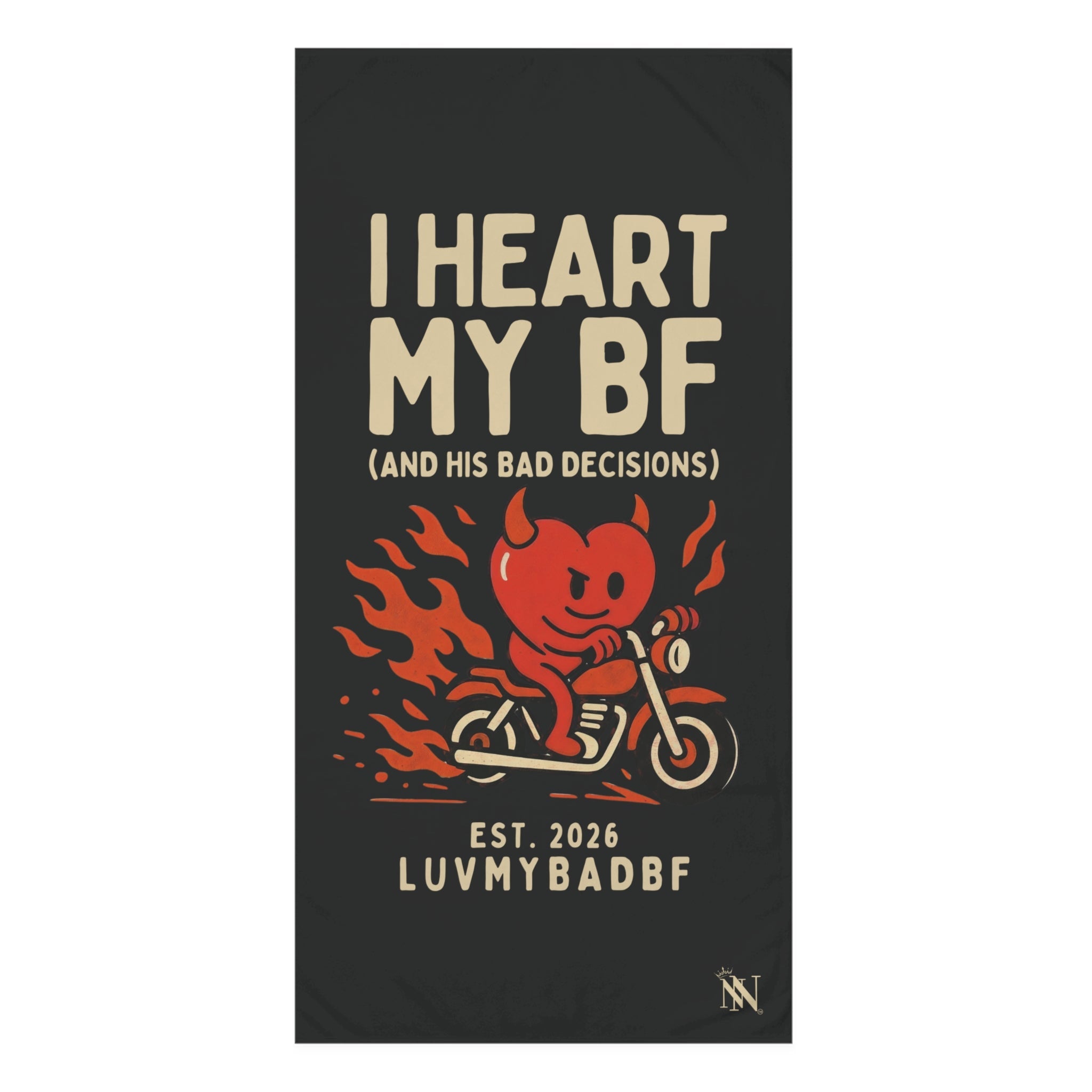 I Heart My BF | Mix & Match XL Fun-Flirty Lovers’ Towels