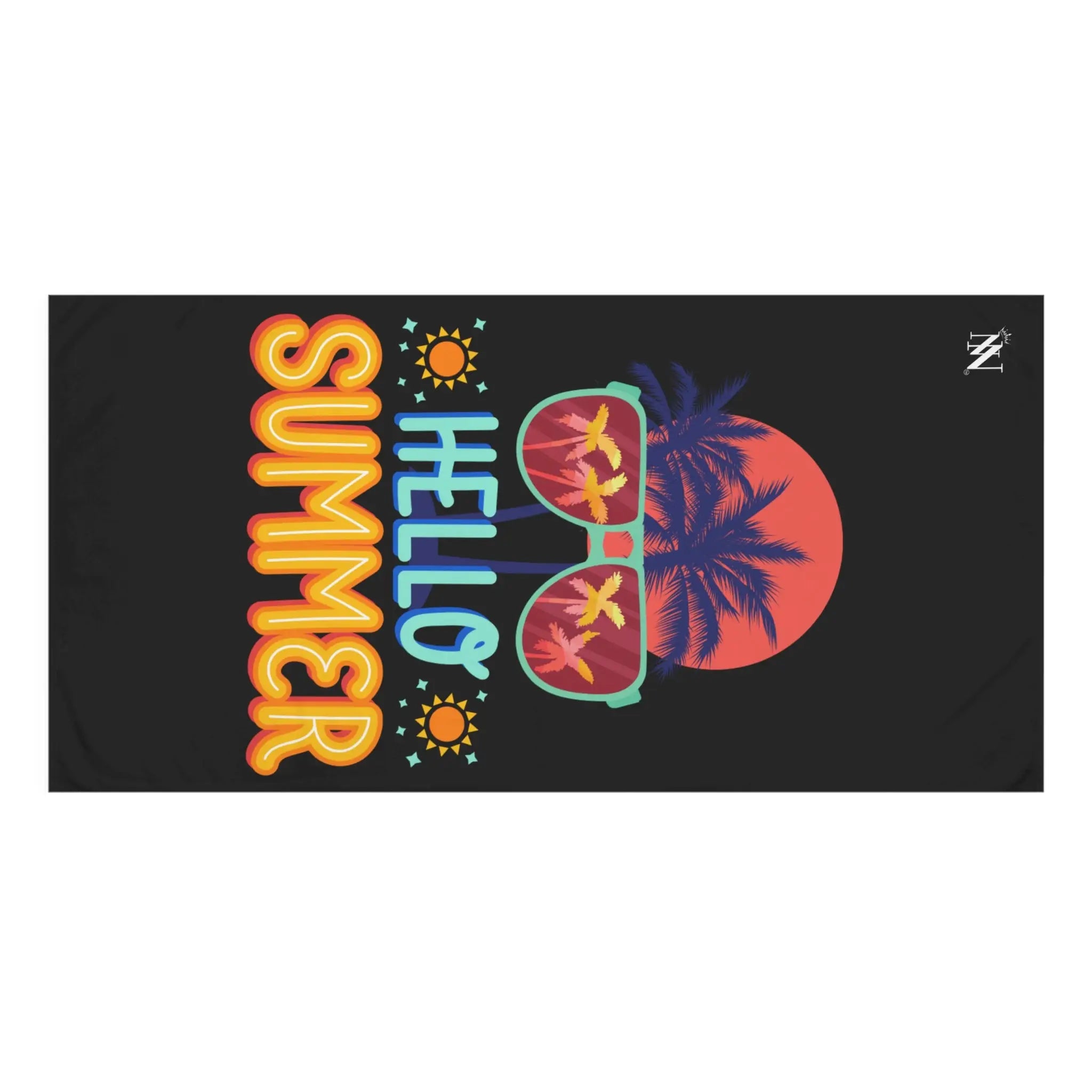 Hello Summer Tropical Sunglasses Large Sex Towel