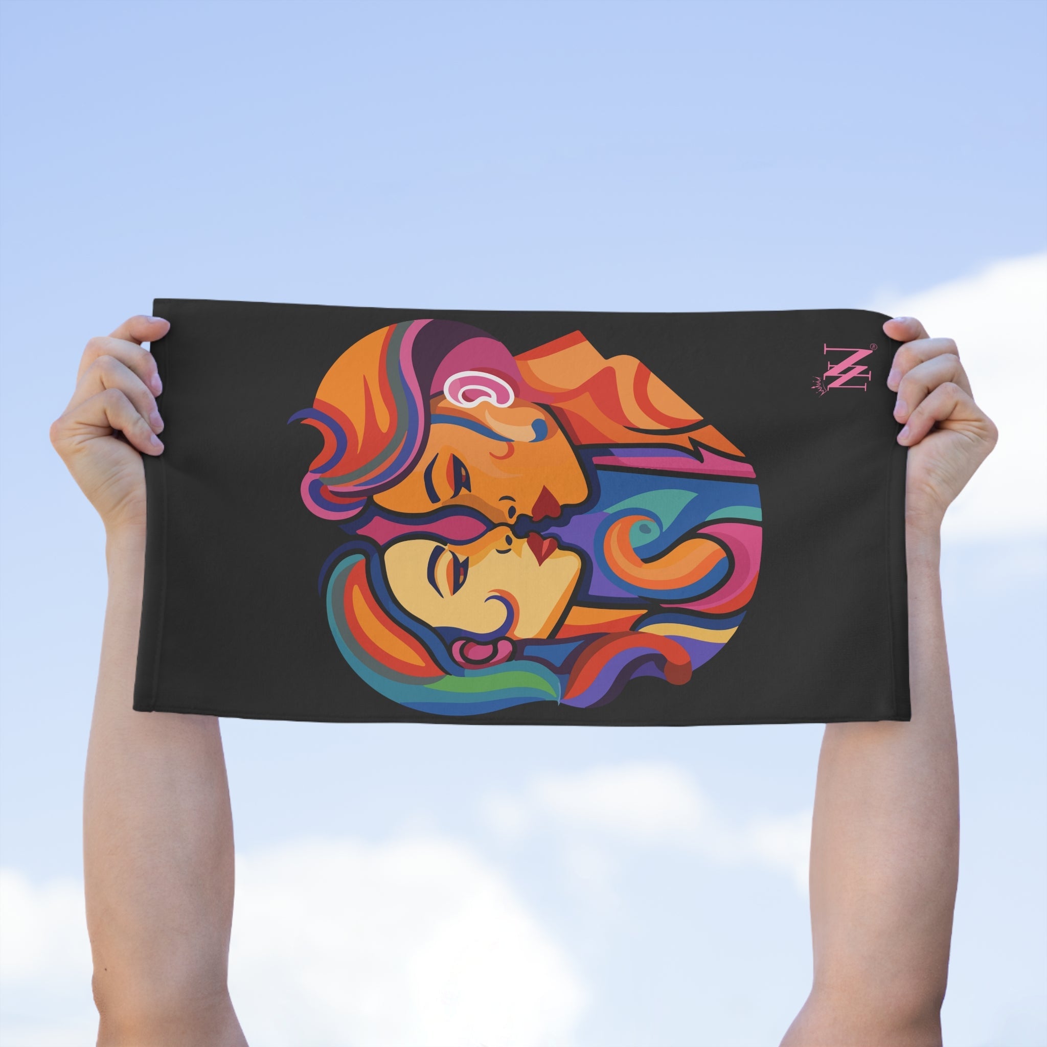 Woman to Woman Black | Mix & Match Soft Fun-Flirty Lovers’ Towels