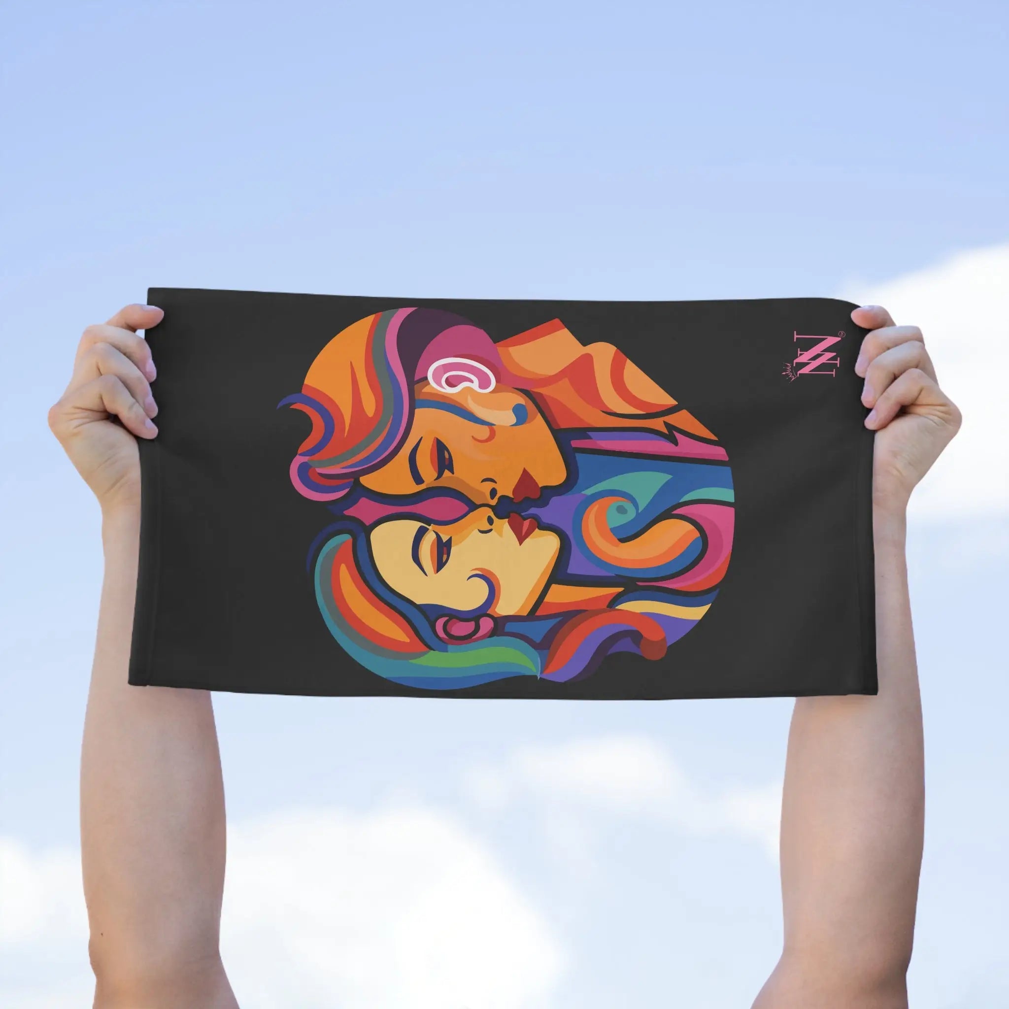 Woman to Woman Black | Mix & Match Soft Fun-Flirty Lovers’ Towels