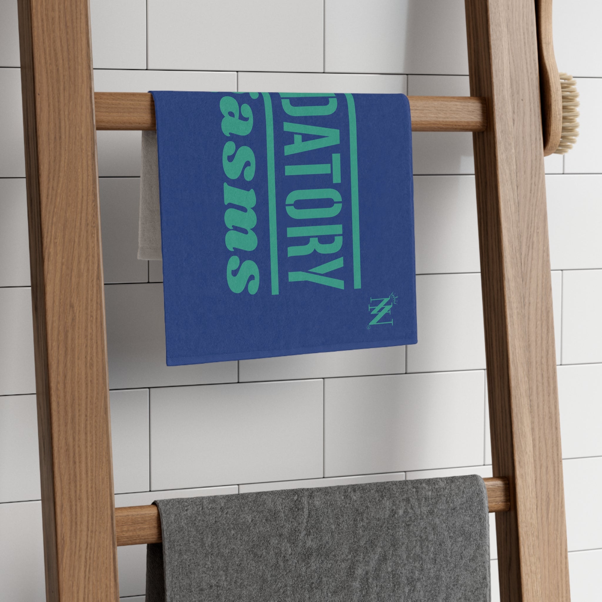 Mandatory Orgasms Blue | Mix & Match Soft Fun-Flirty Lovers’ Towels