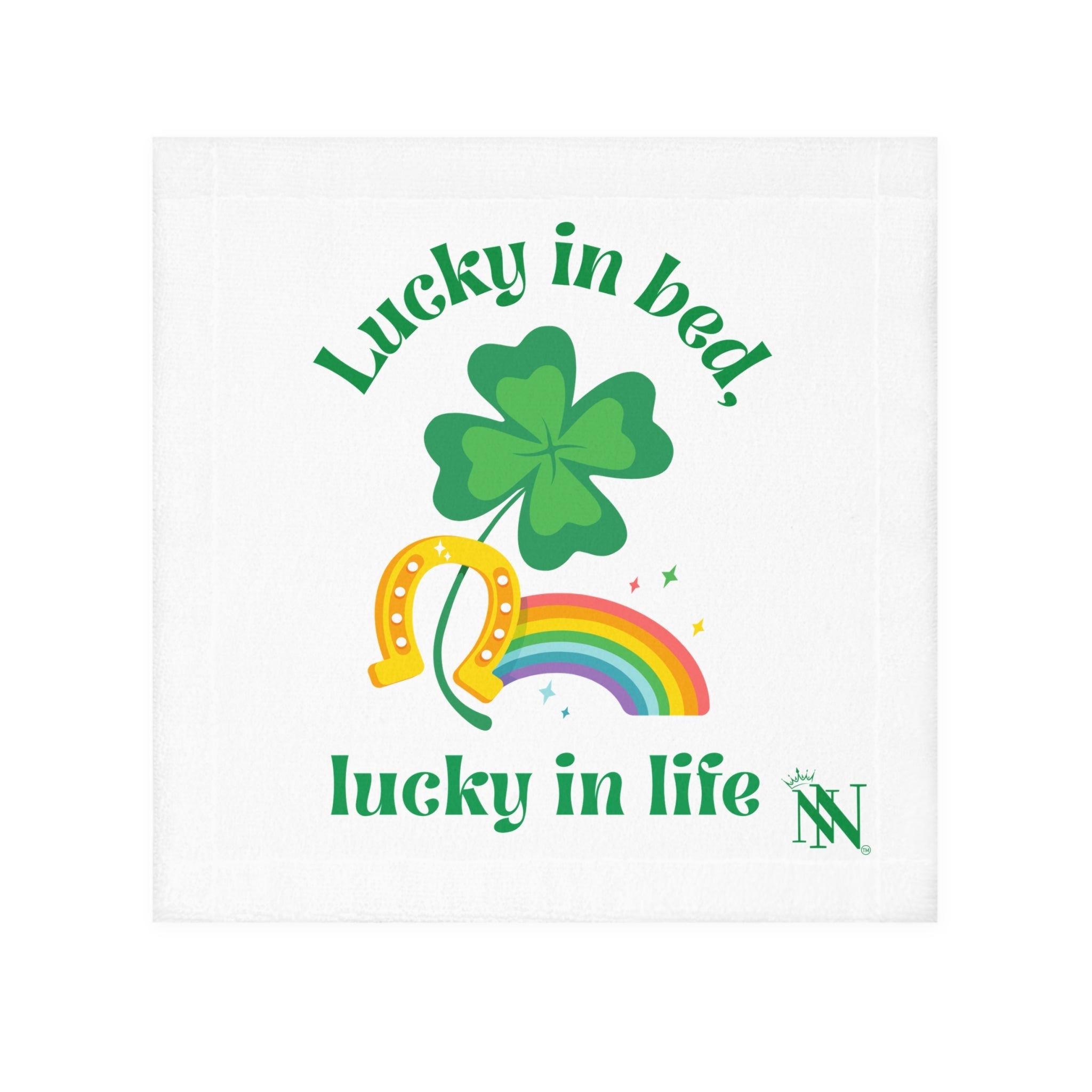 Lucky in Bed Lucky in Life St. Patrick’s Day | Mix & Match Lils’ Fun-Flirty Lovers’ Towels