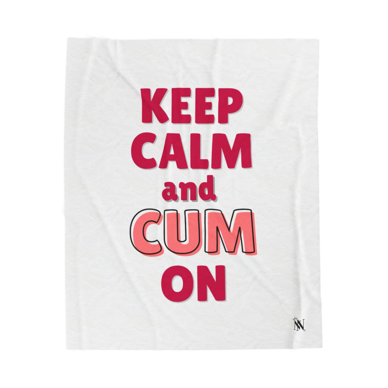 Keep Calm & Cum On | Mix & Match Soft Fun-Flirty Lovers’ Blankets