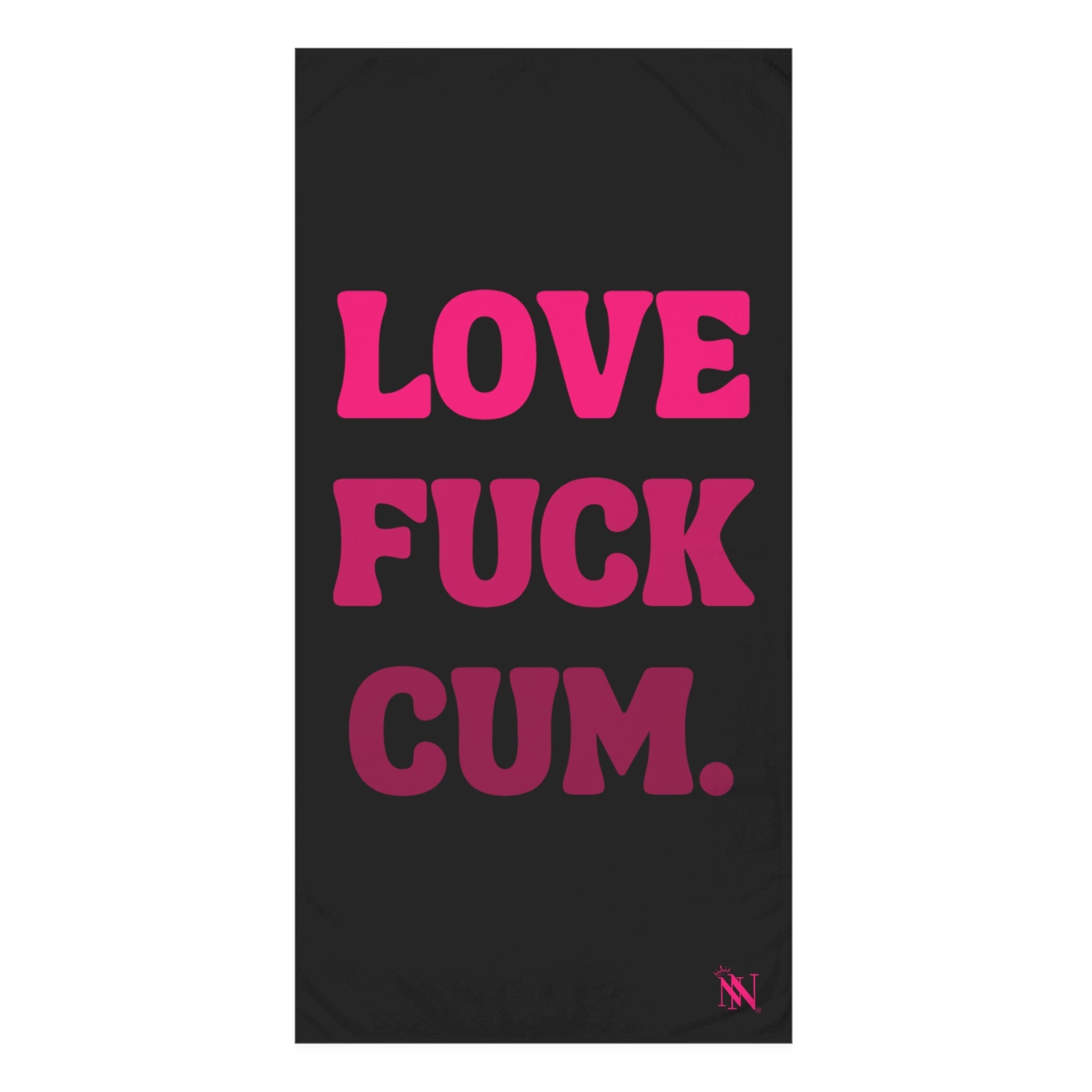Love Fuck Cum. Nectar Napkins Large Sex Towel