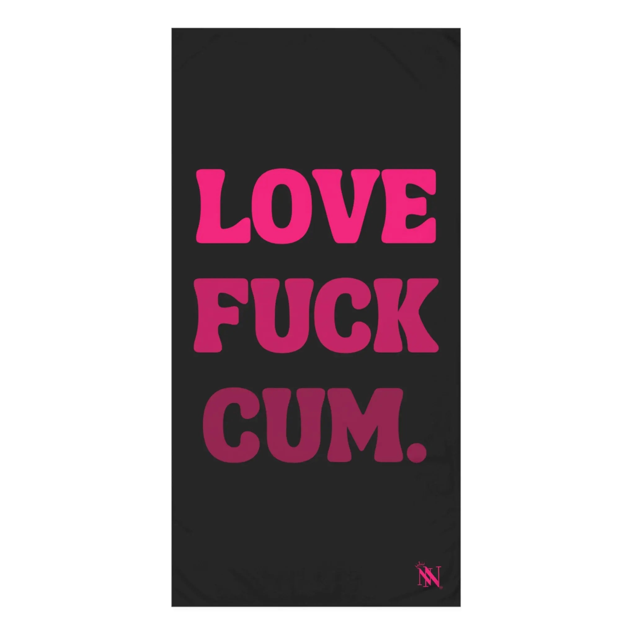 Love Fuck Cum. Nectar Napkins Large Sex Towel