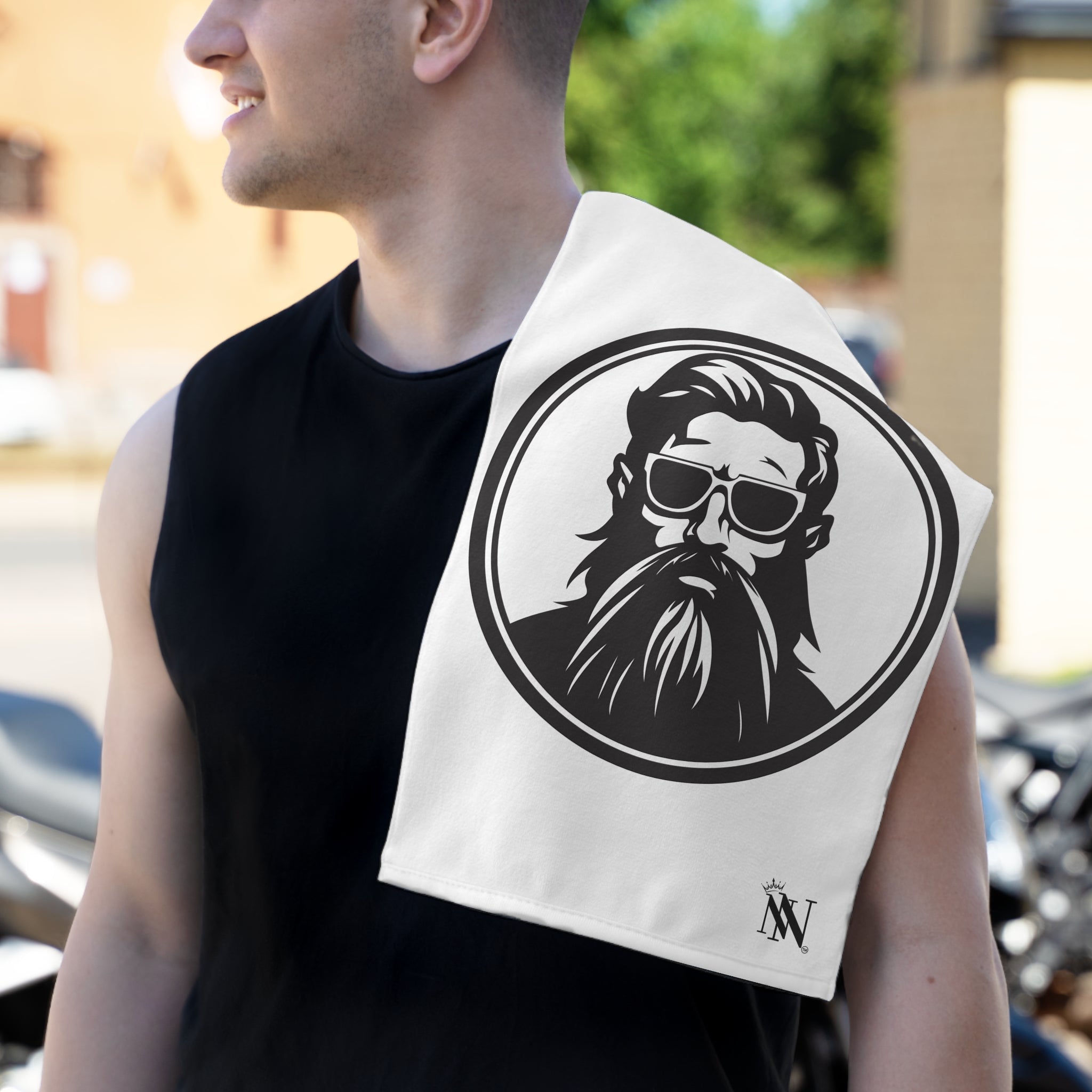 Just Cool Bearded Man | Mix & Match Soft Fun-Flirty Lovers’ Towels