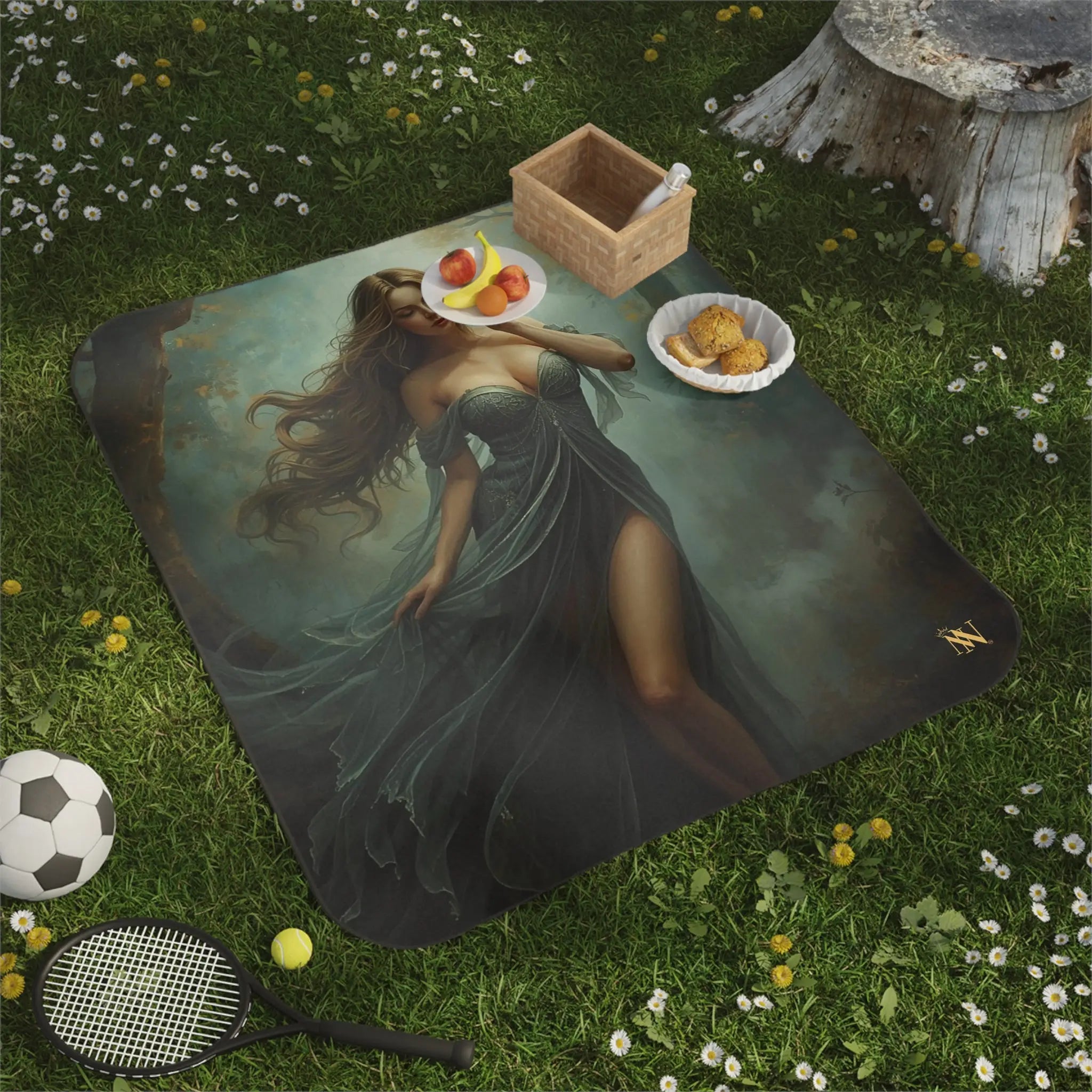 Forest Maiden Fantasy Women Couple Friendly Water-Resistant Sex Blanket