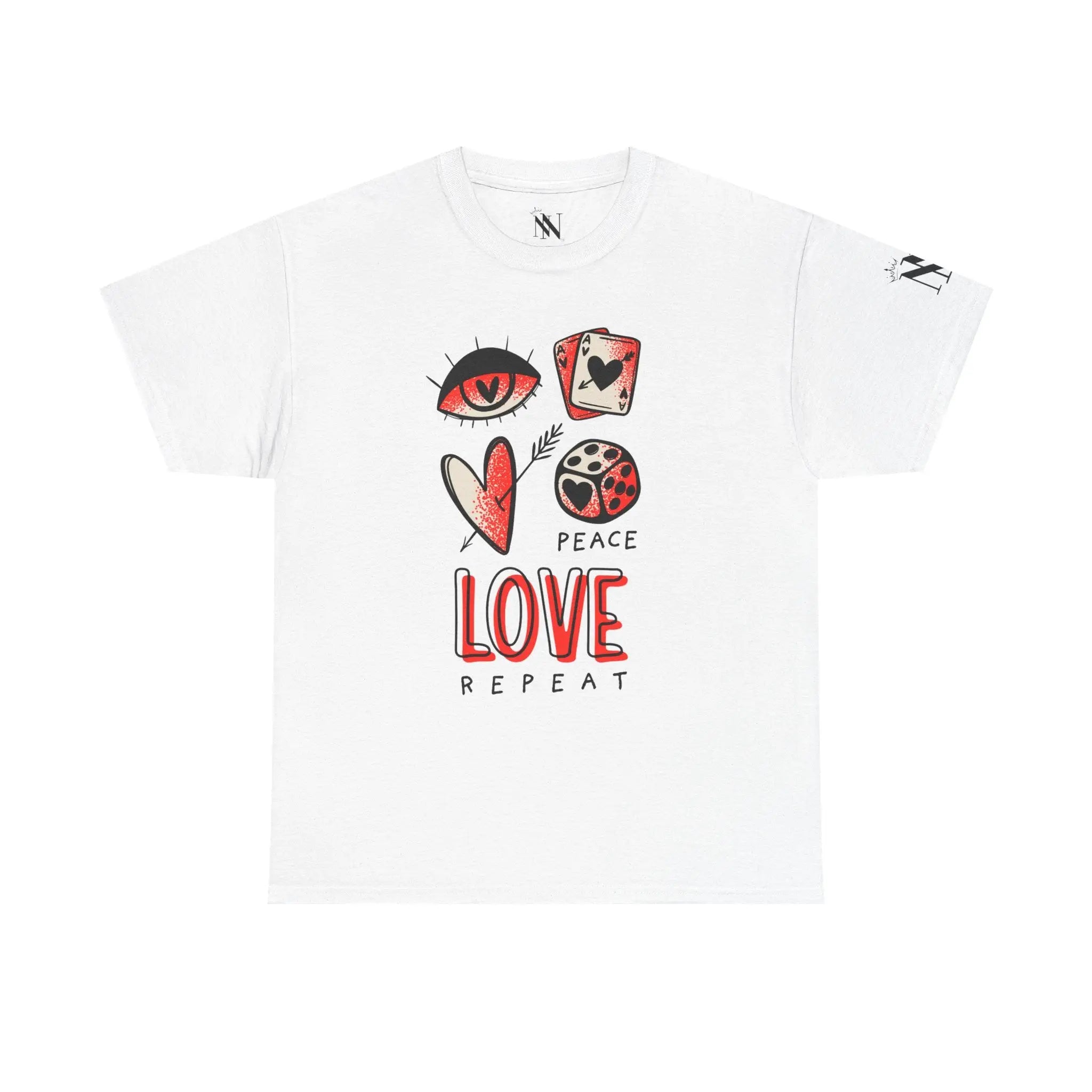 Peace Love Repeat Romantic Couples Sex Gifts Unisex T-Shirt