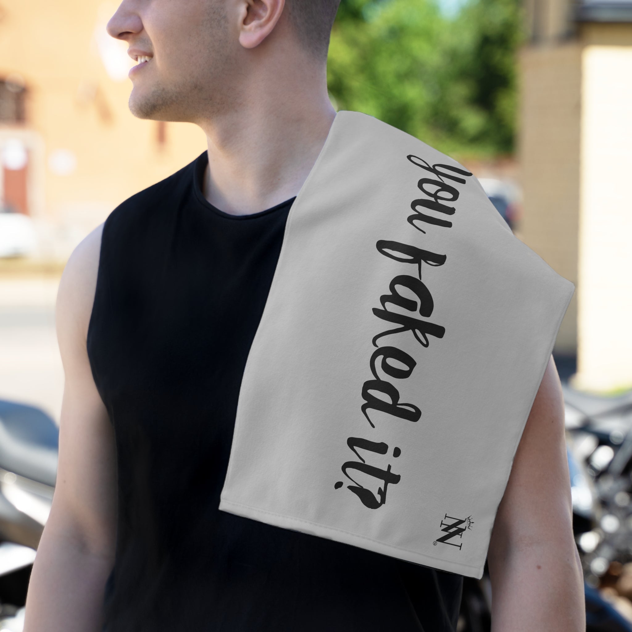 You Faked It? Silver | Mix & Match Soft Fun-Flirty Lovers’ Towels