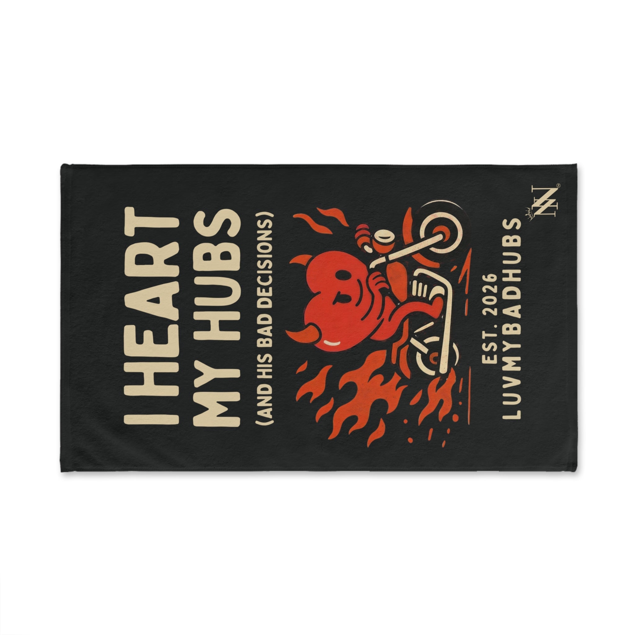 I Heart My Hubs | Mix & Match Classic Fun-Flirty Lovers’ Towels