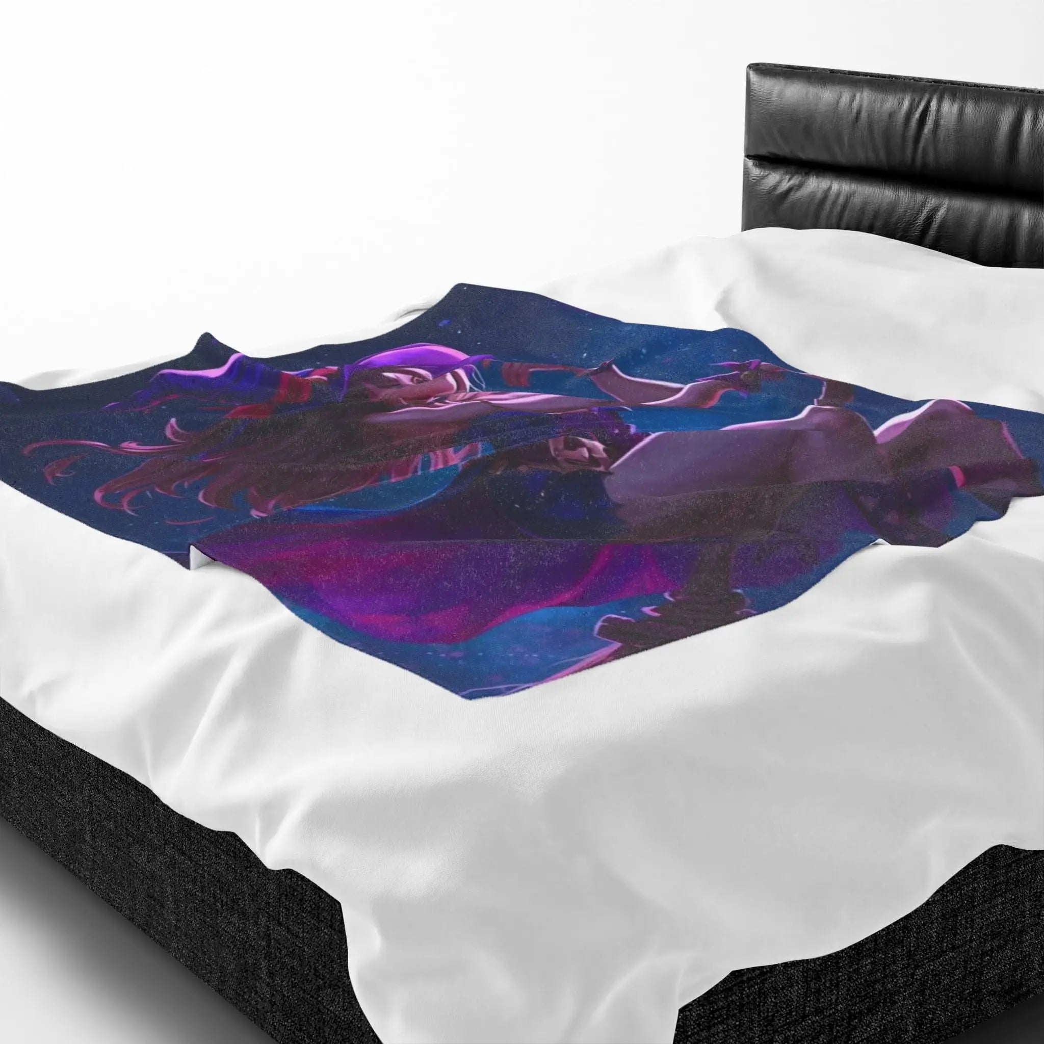 Flying Witch Broomstick Fantasy Women Couple Gifts Sexy Lovers’ Silky Soft Blanket