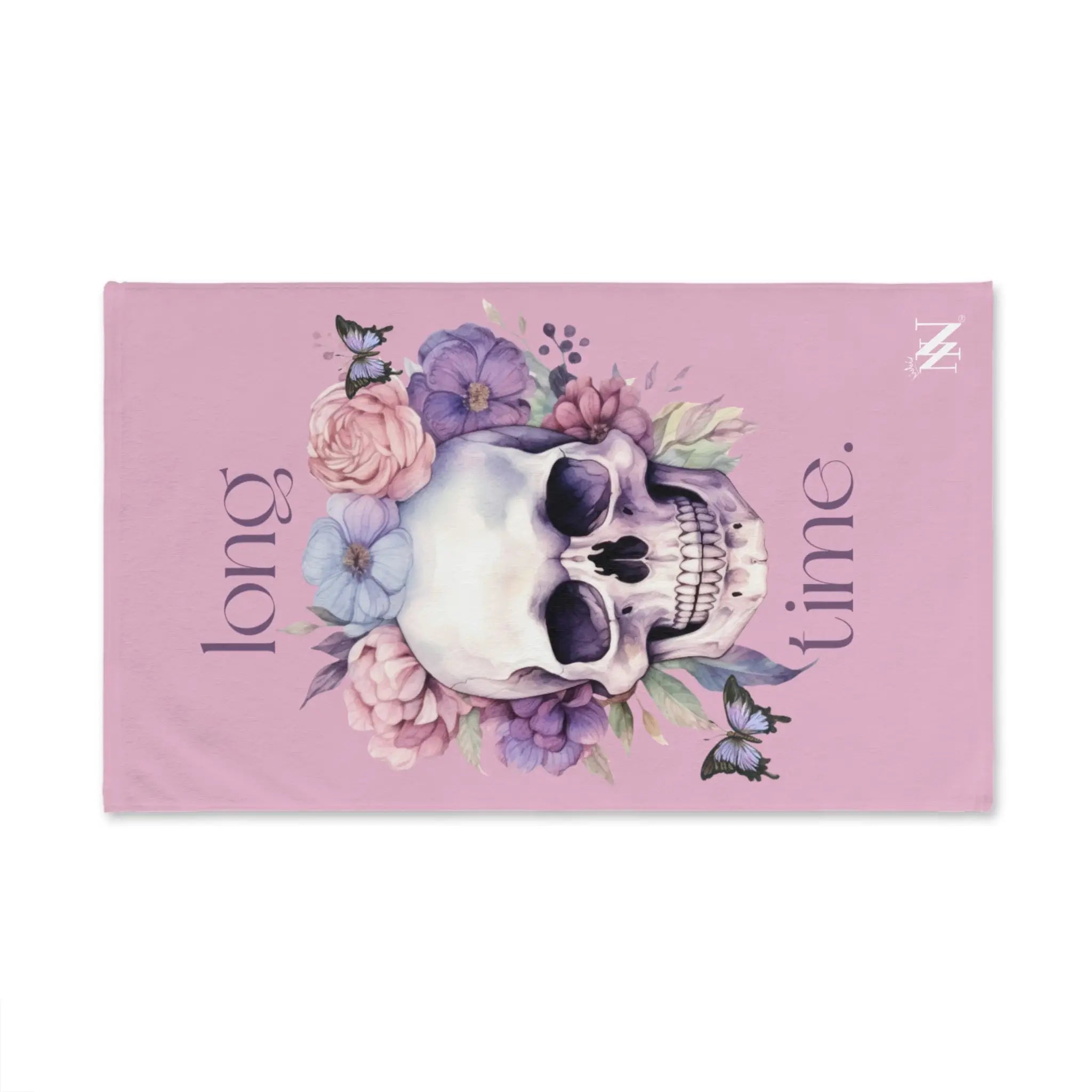 Long Time. Skull Floral | Nectar Napkins Classic Fun-Flirty Lovers’ Towels