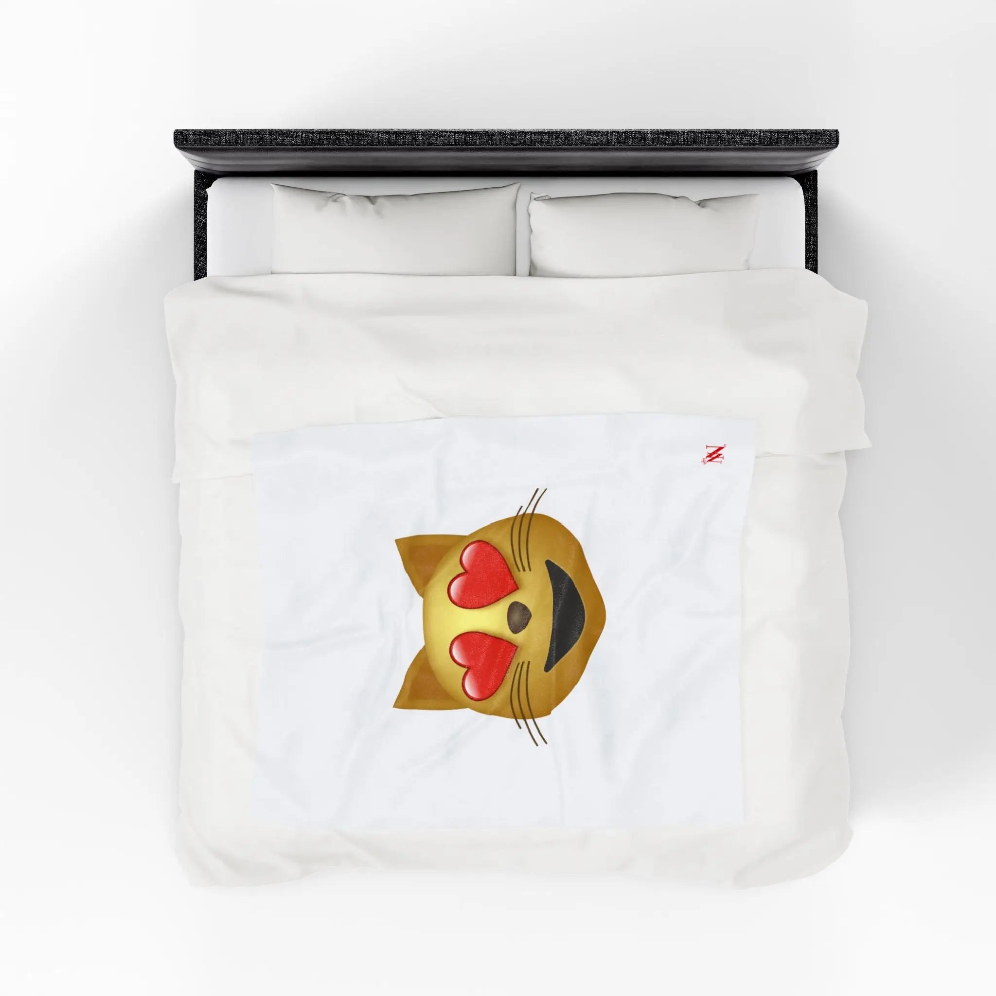 Kitty Love Emoji | Mix & Match Soft Fun-Flirty Lovers’ Blankets