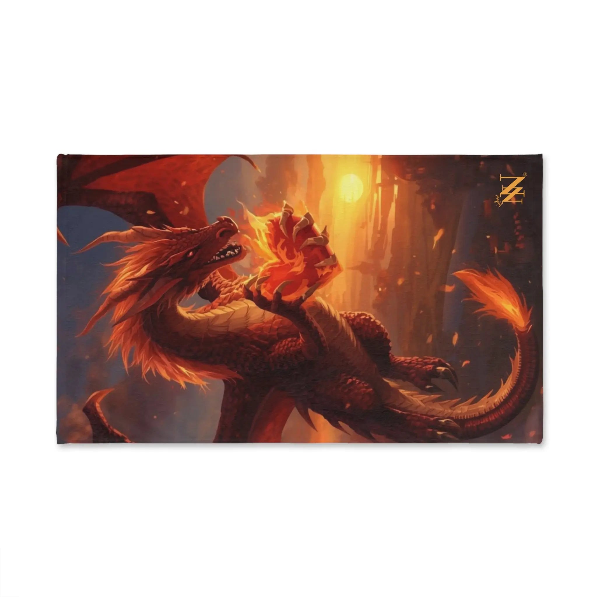 Hearts of Fire Dragon Fantasy | Mix & Match Classic Fun-Flirty Lovers’ Towels