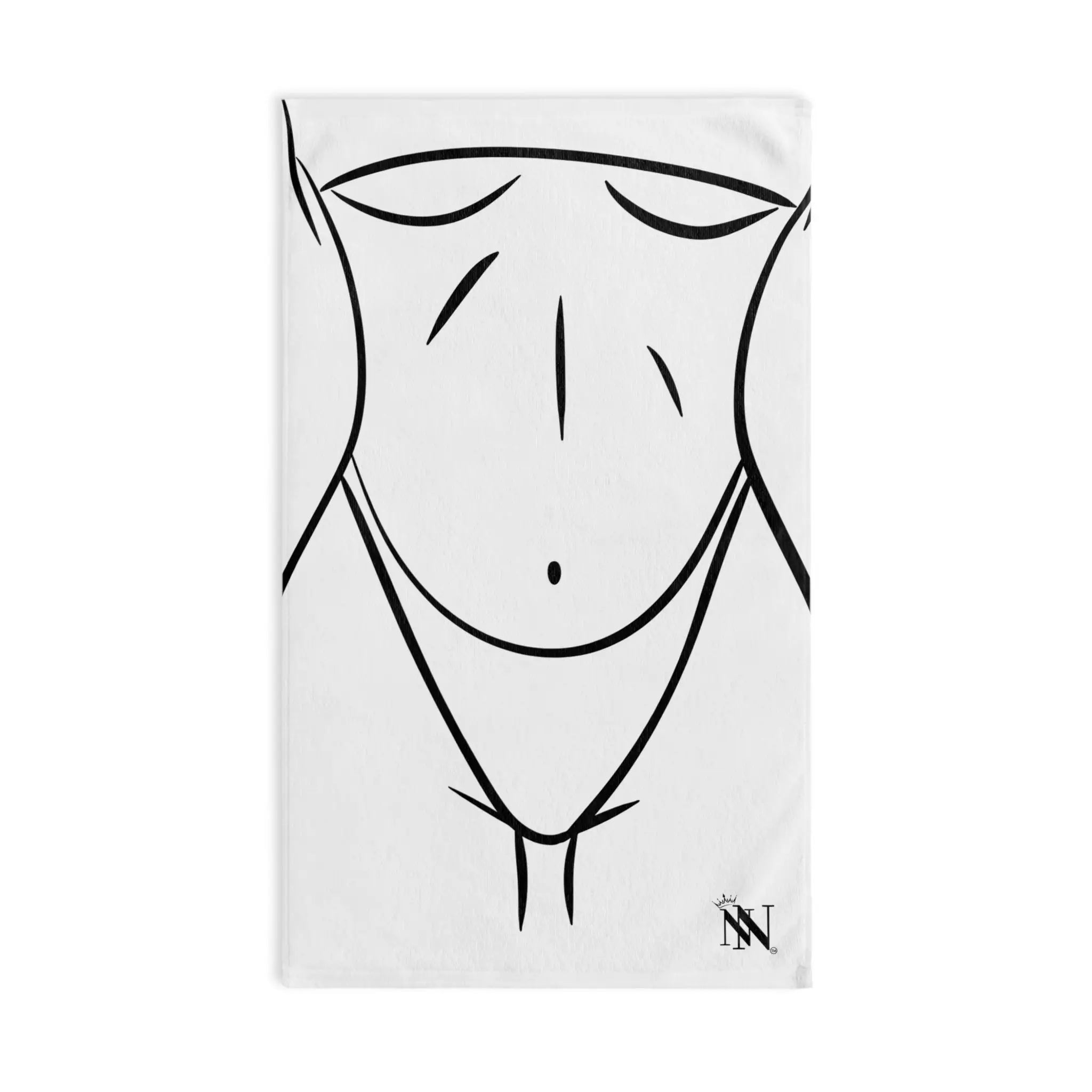 Sexy Woman Outline Cum Towel