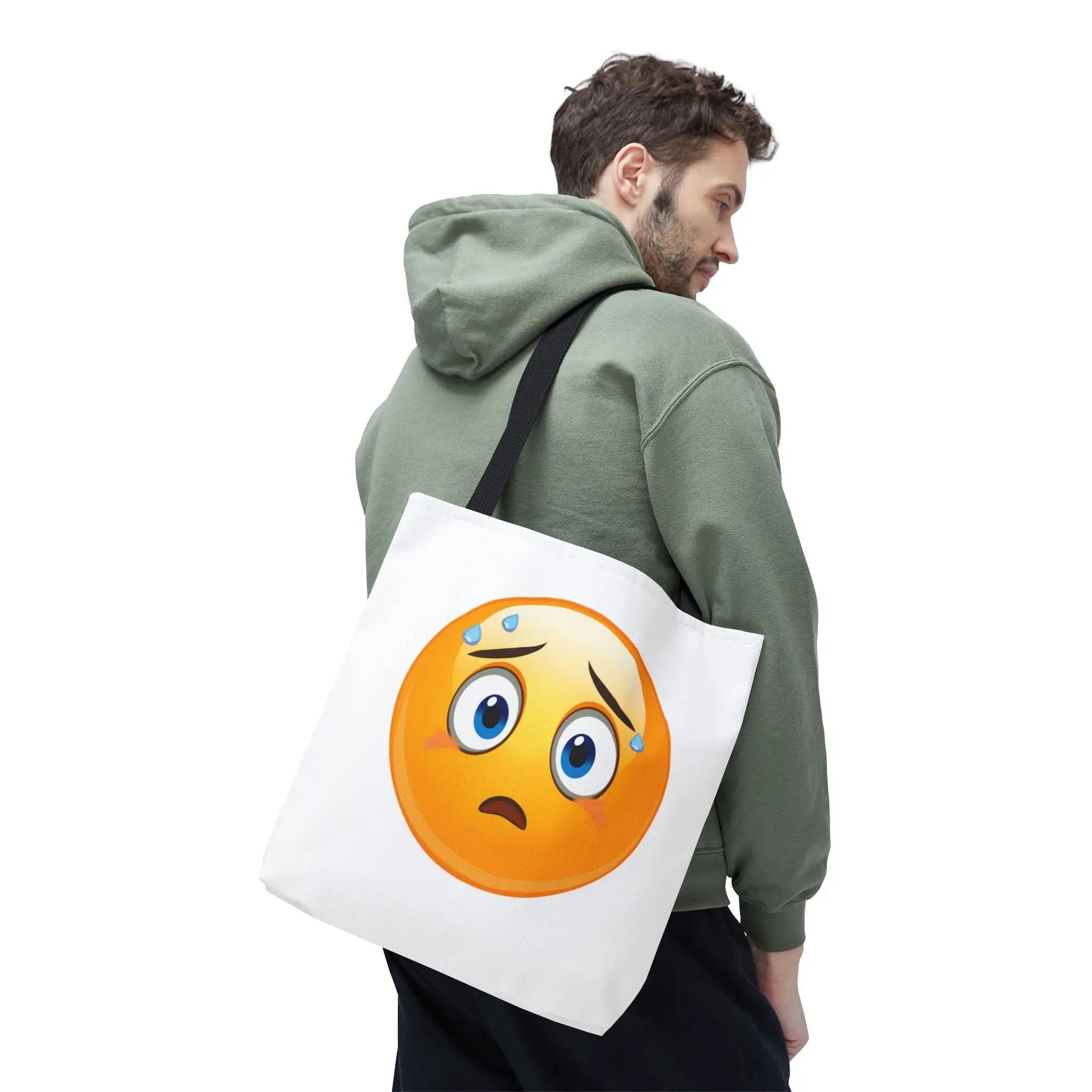 Sweating It Emoji Tote Bag
