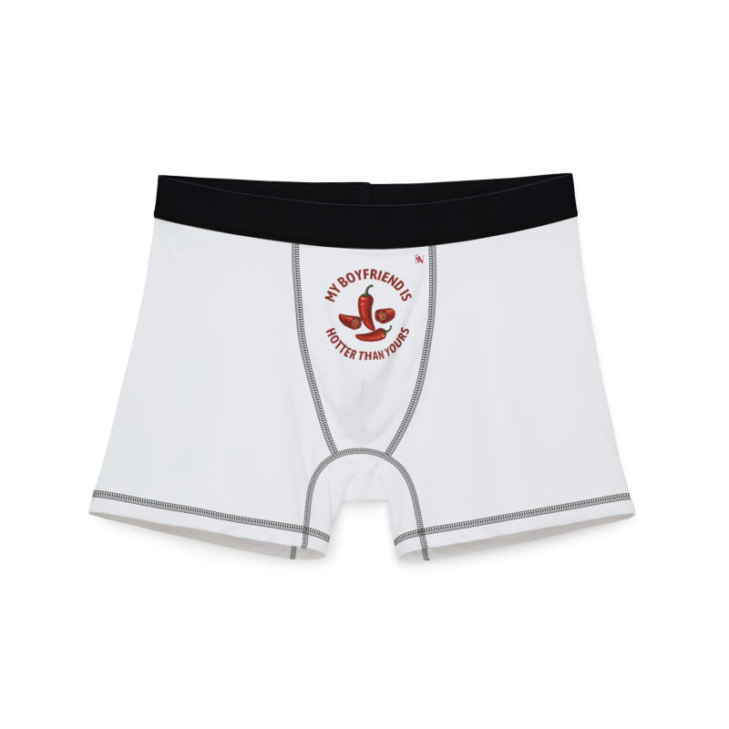 My Boyfriend is Hotter Than Yours Pepper | Mix & Match Men’s Fun-Flirty Lovers’ Boxer Briefs