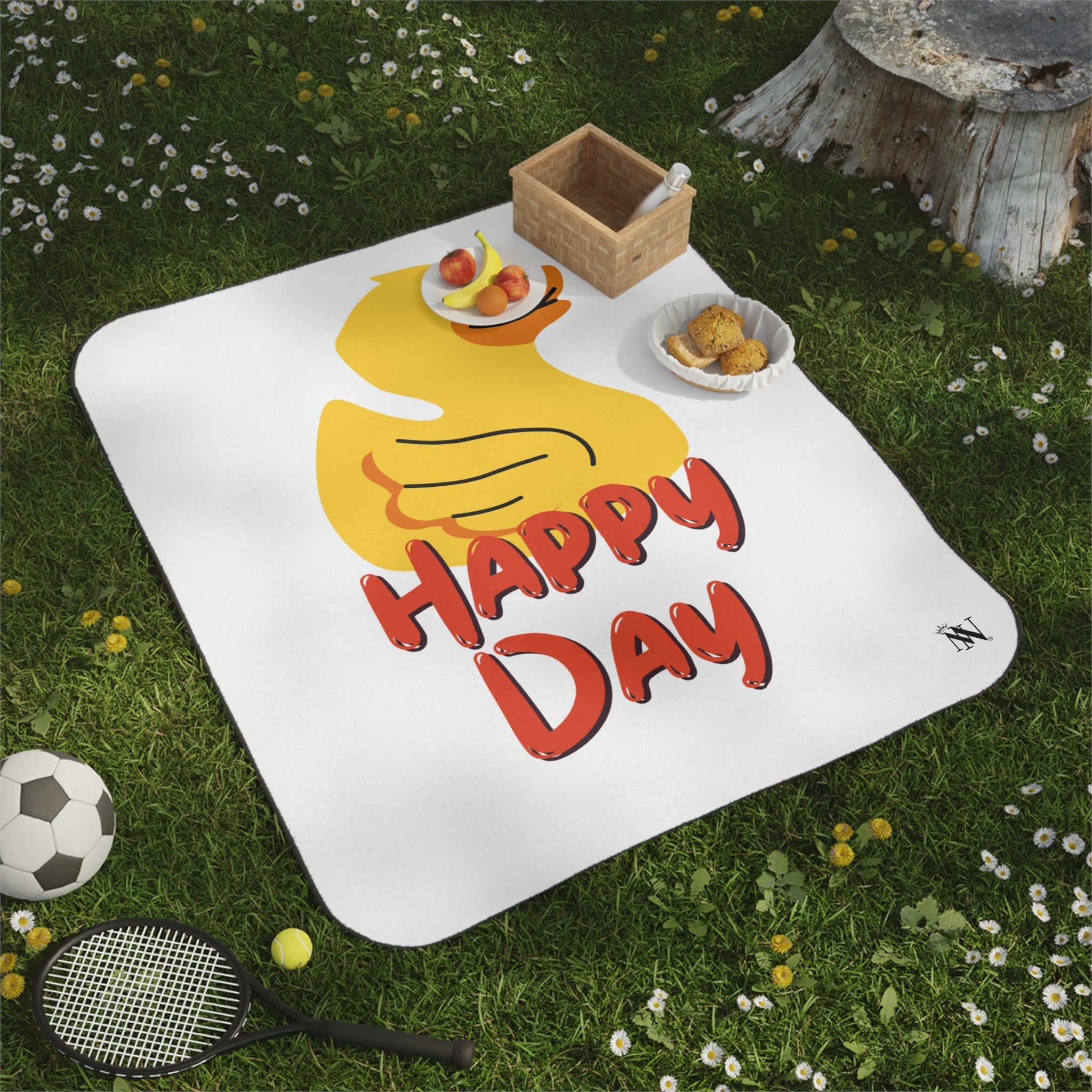 Happy Day Rubber Duck | Mix Match Fun-Flirty Lovers’ Water-Resistant Blankets