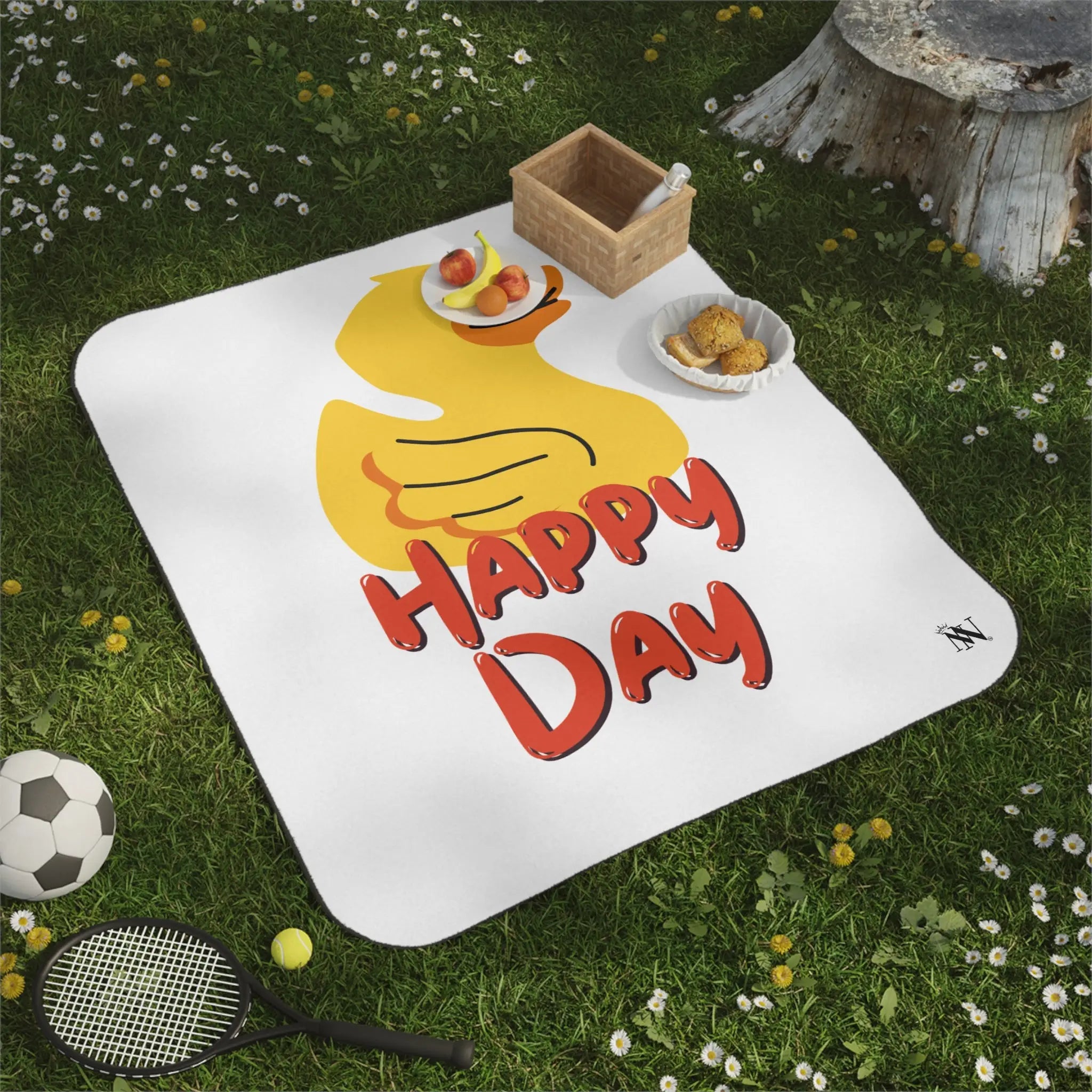 Happy Day Rubber Duck | Mix Match Fun-Flirty Lovers’ Water-Resistant Blankets