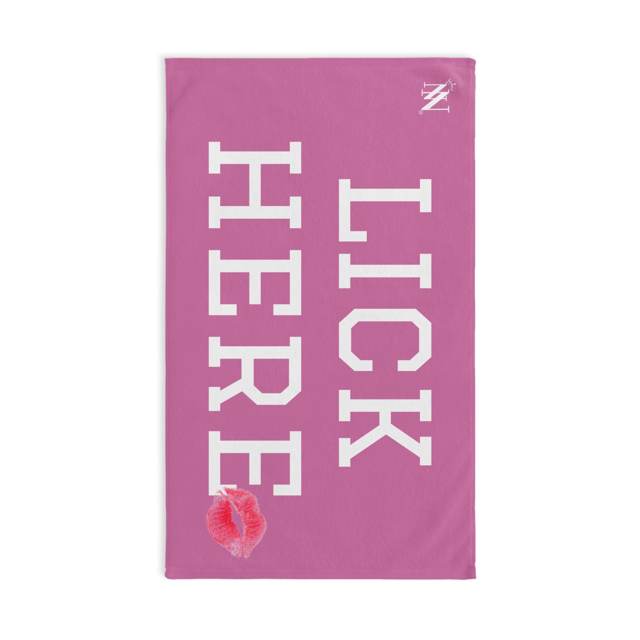 Lick Here Lips Kiss Soft Pink | Mix & Match Original Fun-Flirty Lovers’ Towel