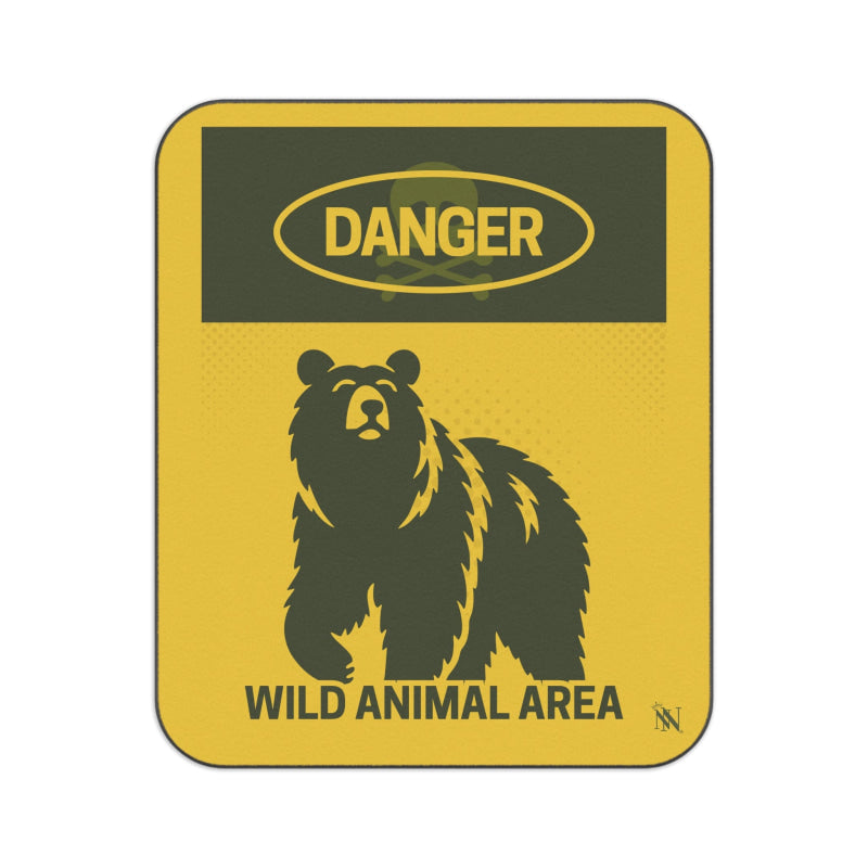 Danger Wild Animal Area | Mix Match Fun-Flirty Lovers’ Water-Resistant Blankets