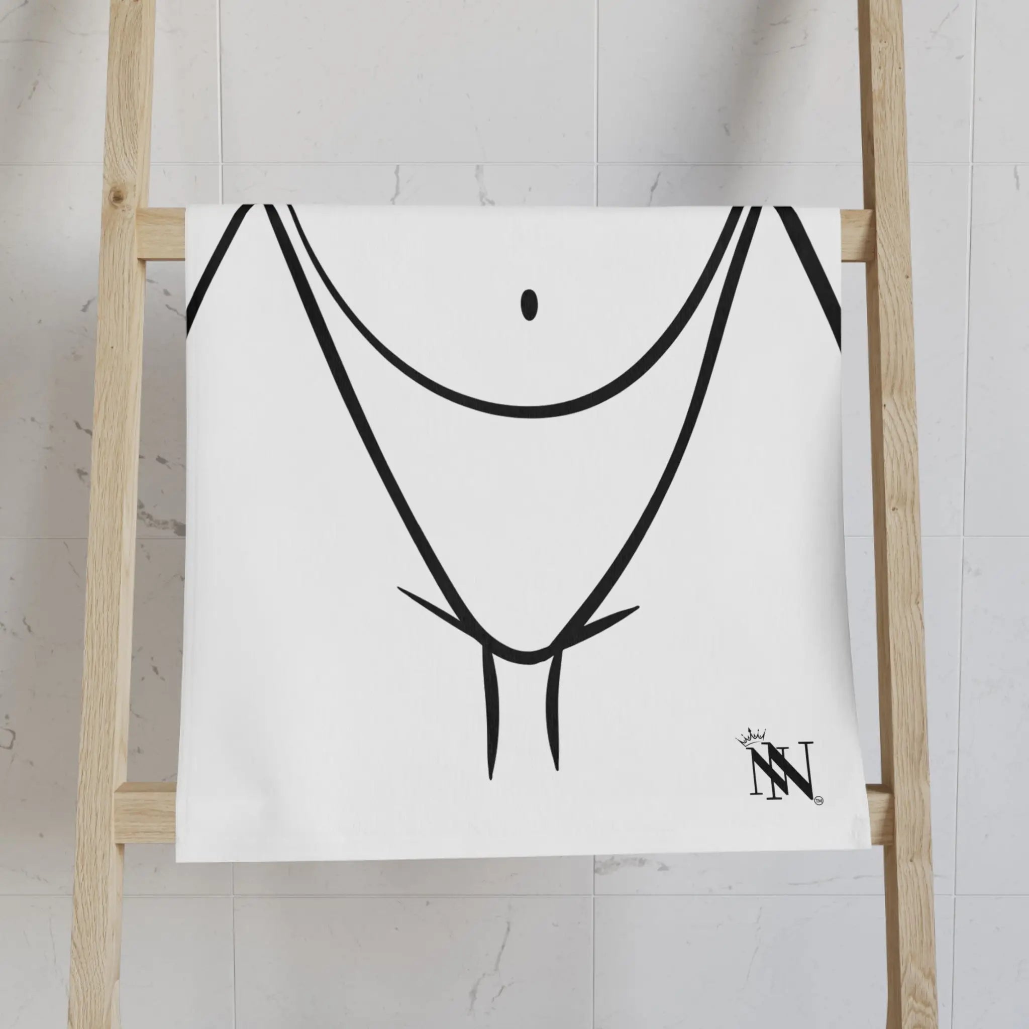 Sexy Woman Outline Cum Towel