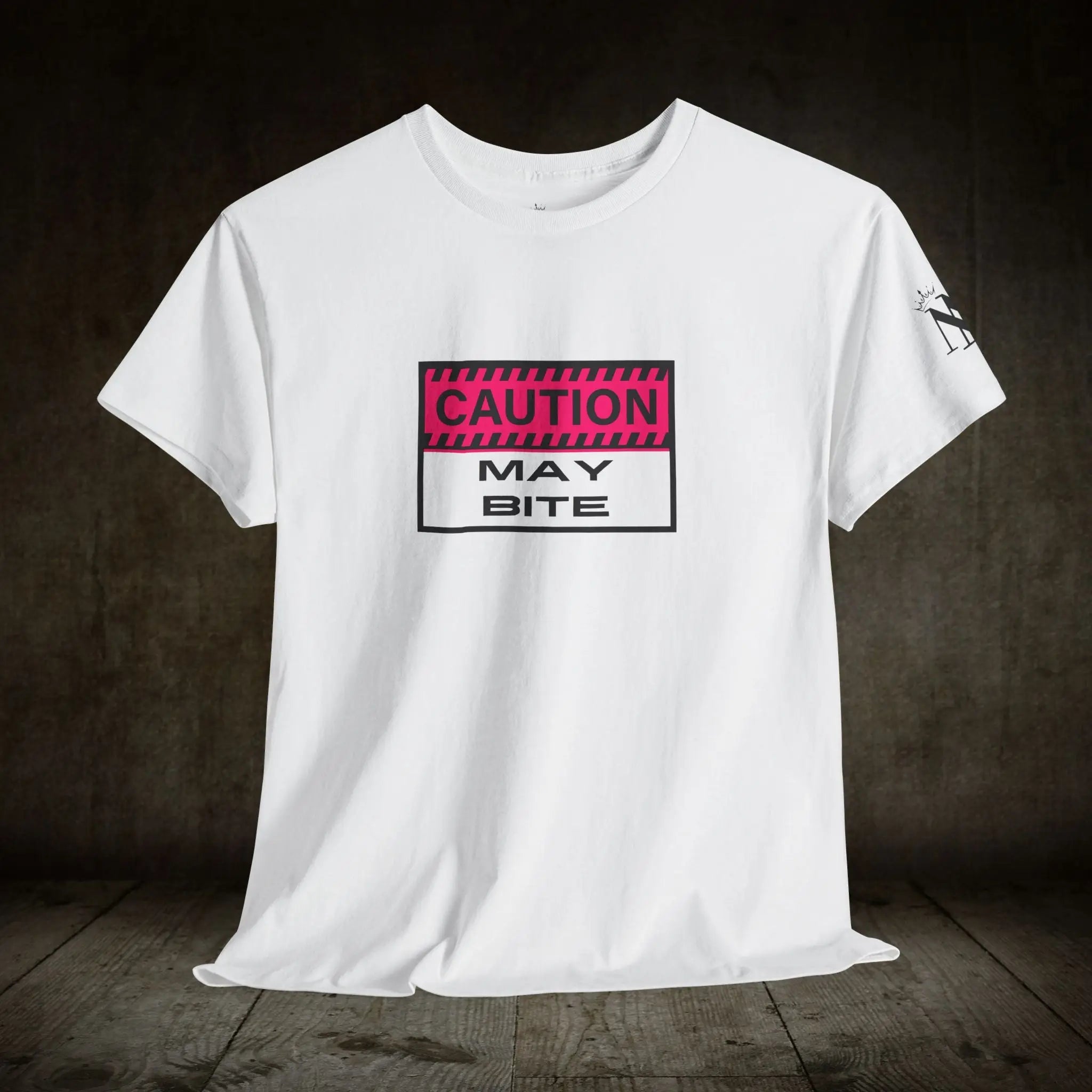 Caution: May Bite | Mix & Match Cotton Unisex Fun-Flirty Loversβ T-Shirts