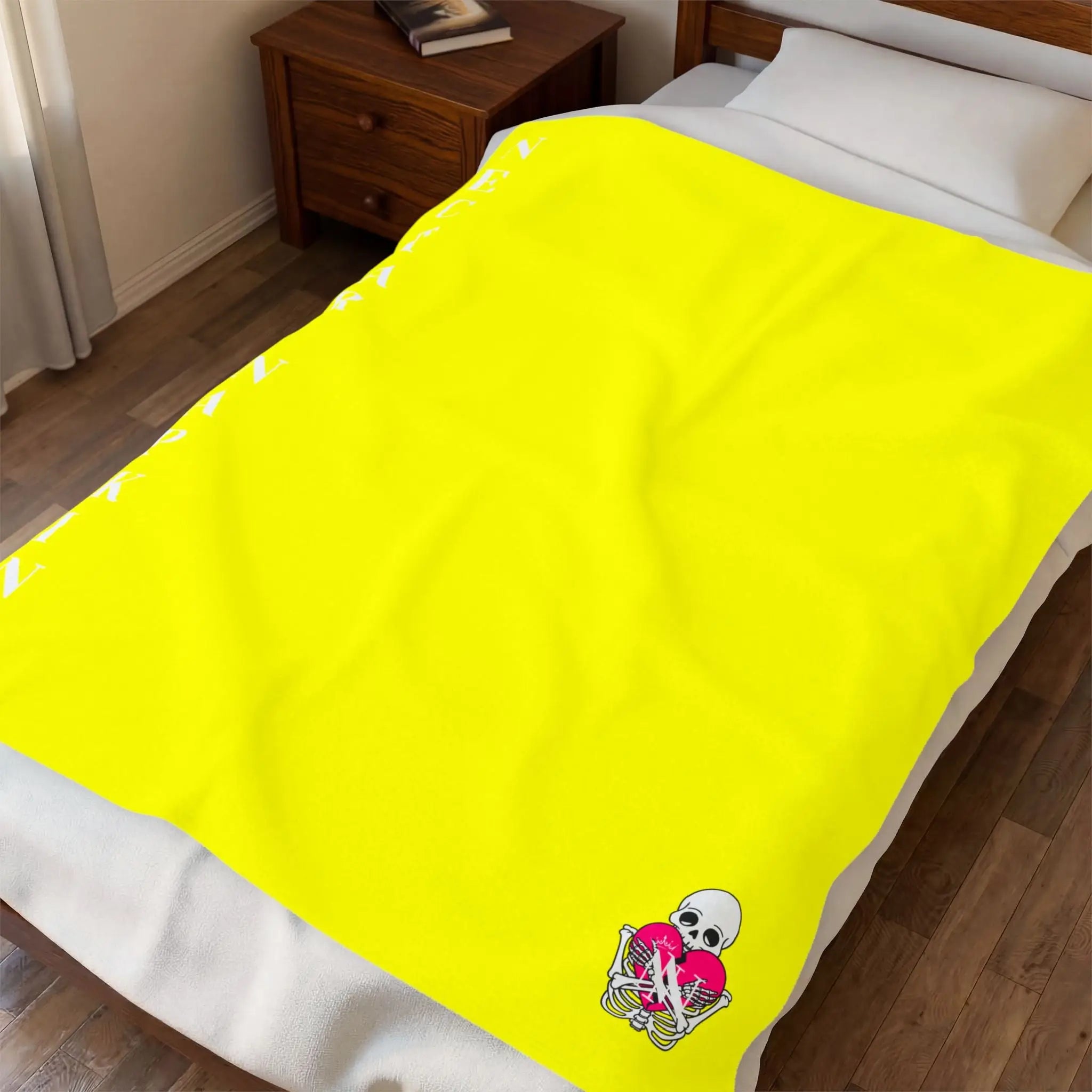 Nectar Napkins Brand Neon Yellow Love Blanket