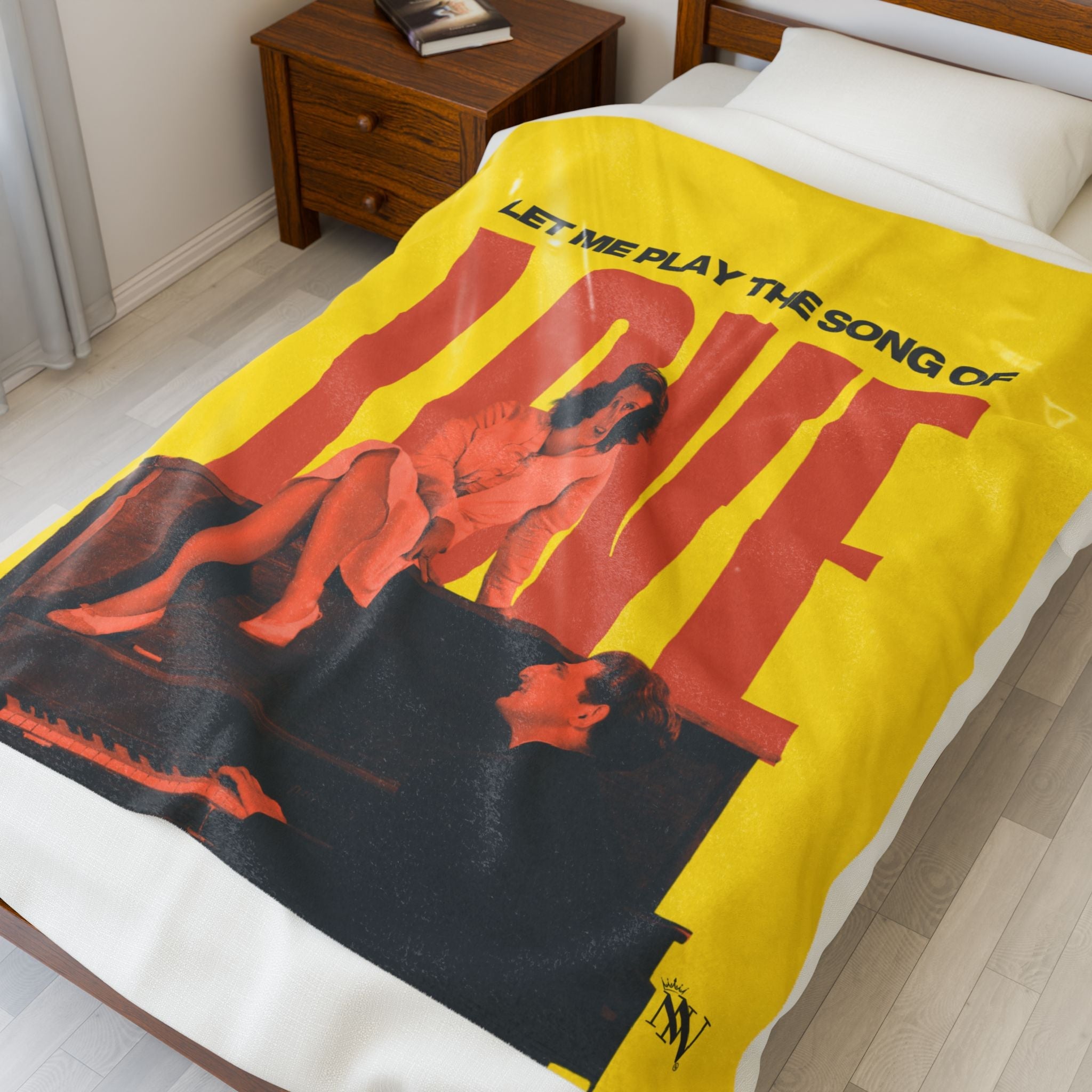 Let Me Play the Song of Love | Mix & Match Velveteen Fun-Flirty Lovers’ Blankets