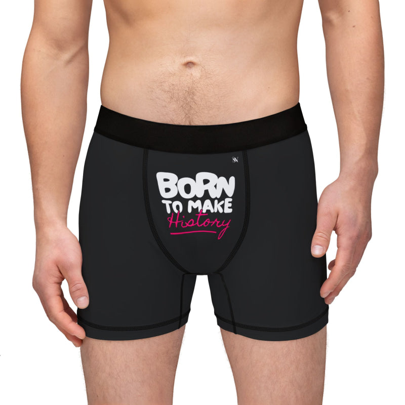 Born to Make History | Mix & Match Men’s Fun-Flirty Lovers’ Boxer Briefs