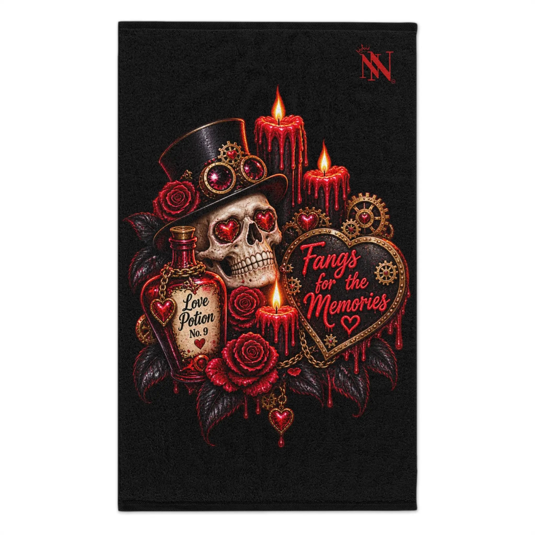 Fangs for the Memories Skull | Nectar Napkins Fun-Flirty Lovers’ Towels