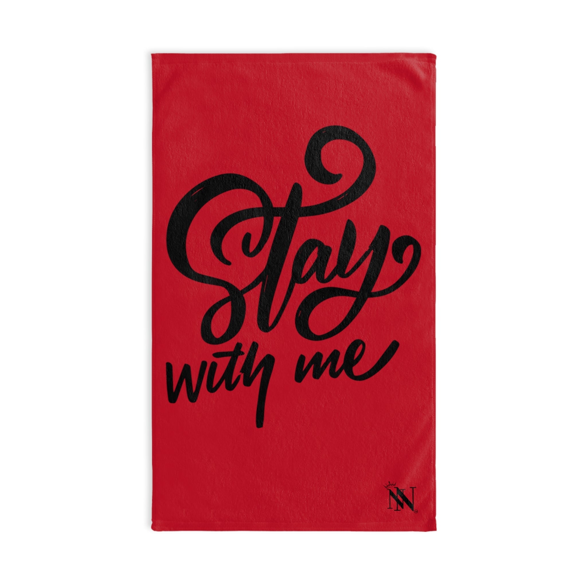 Stay With Me Red | Mix & Match Original Fun-Flirty Lovers’ Towels