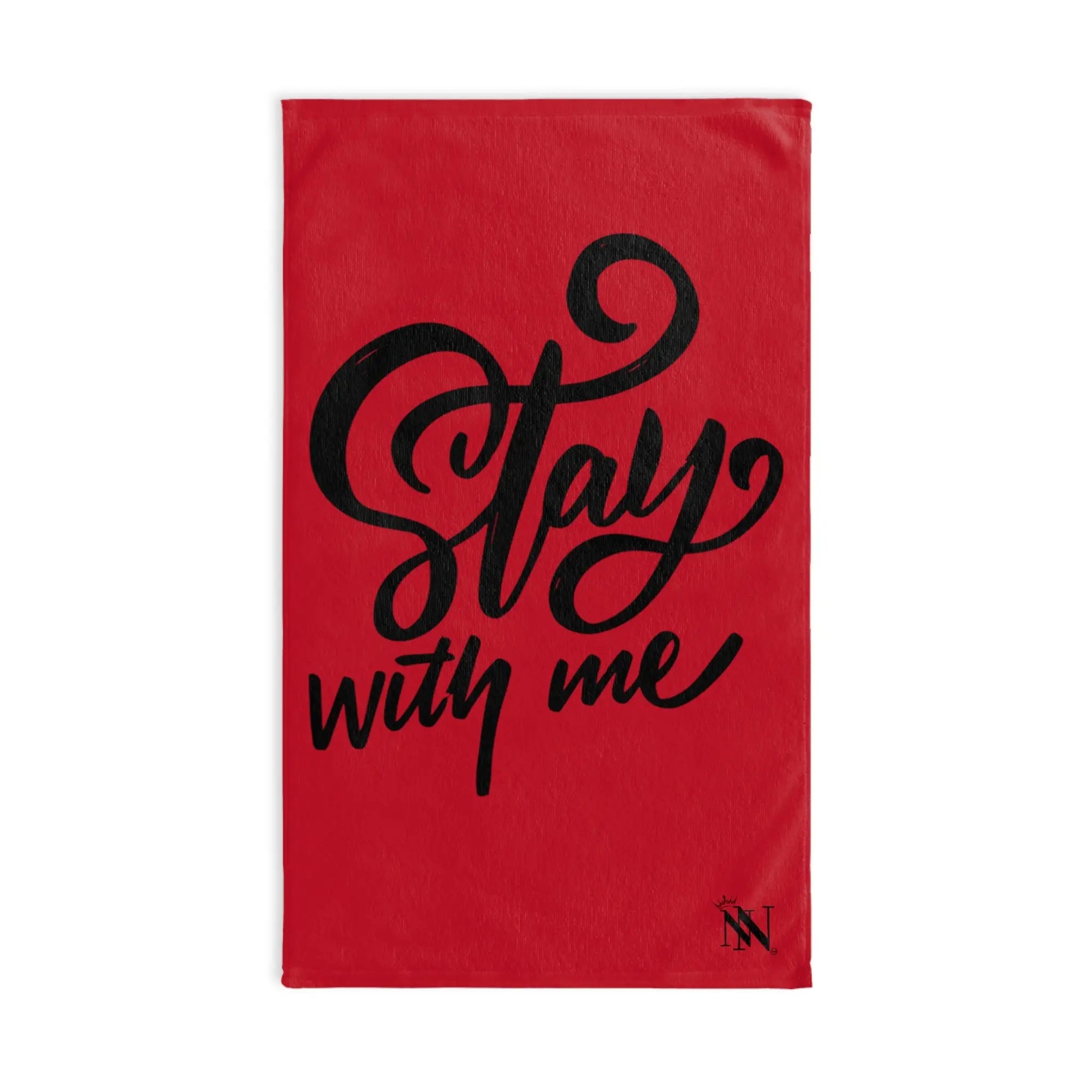 Stay With Me Red | Mix & Match Original Fun-Flirty Lovers’ Towels