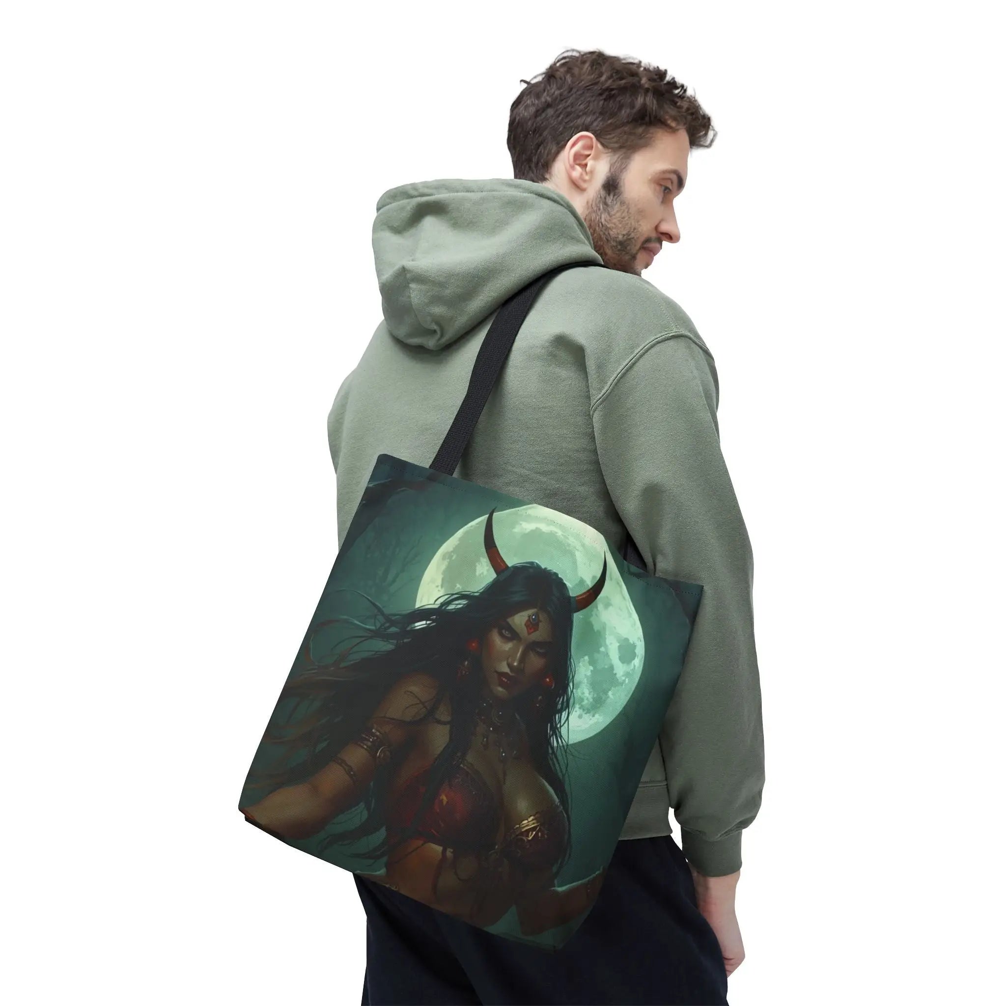Horned Queen Fantasy Women Everyday Weekend Getaway Tote Bag