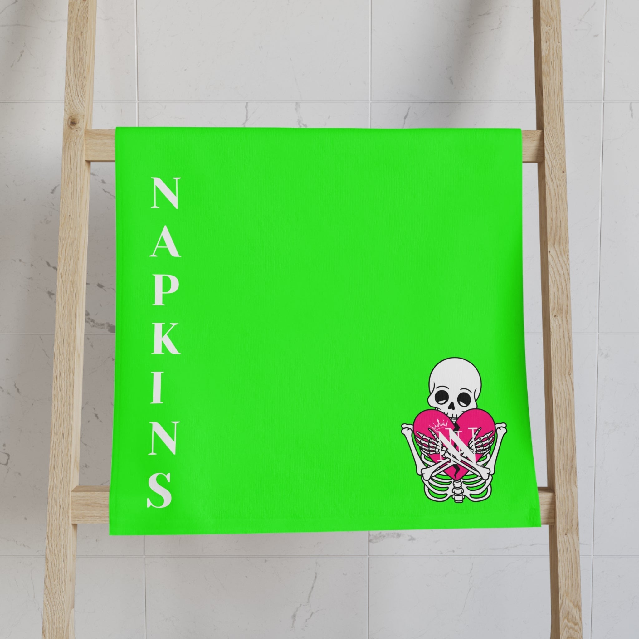 Nectar Napkins Brand Neon Green Cum Towel