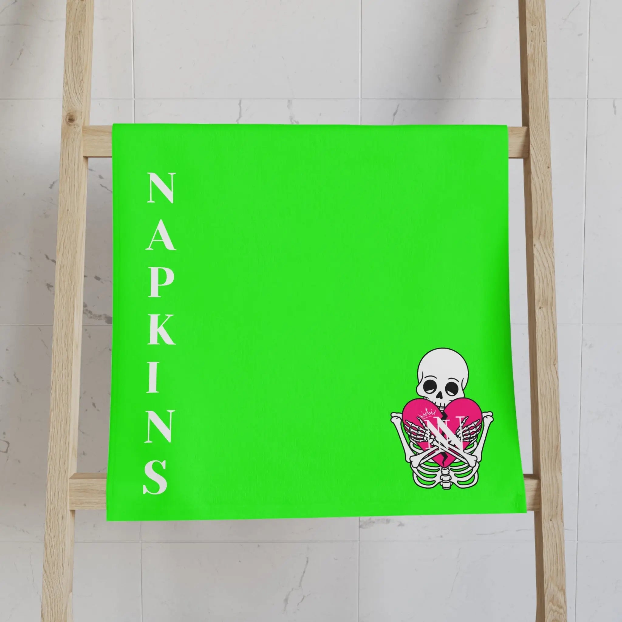 Nectar Napkins Brand Neon Green Cum Towel