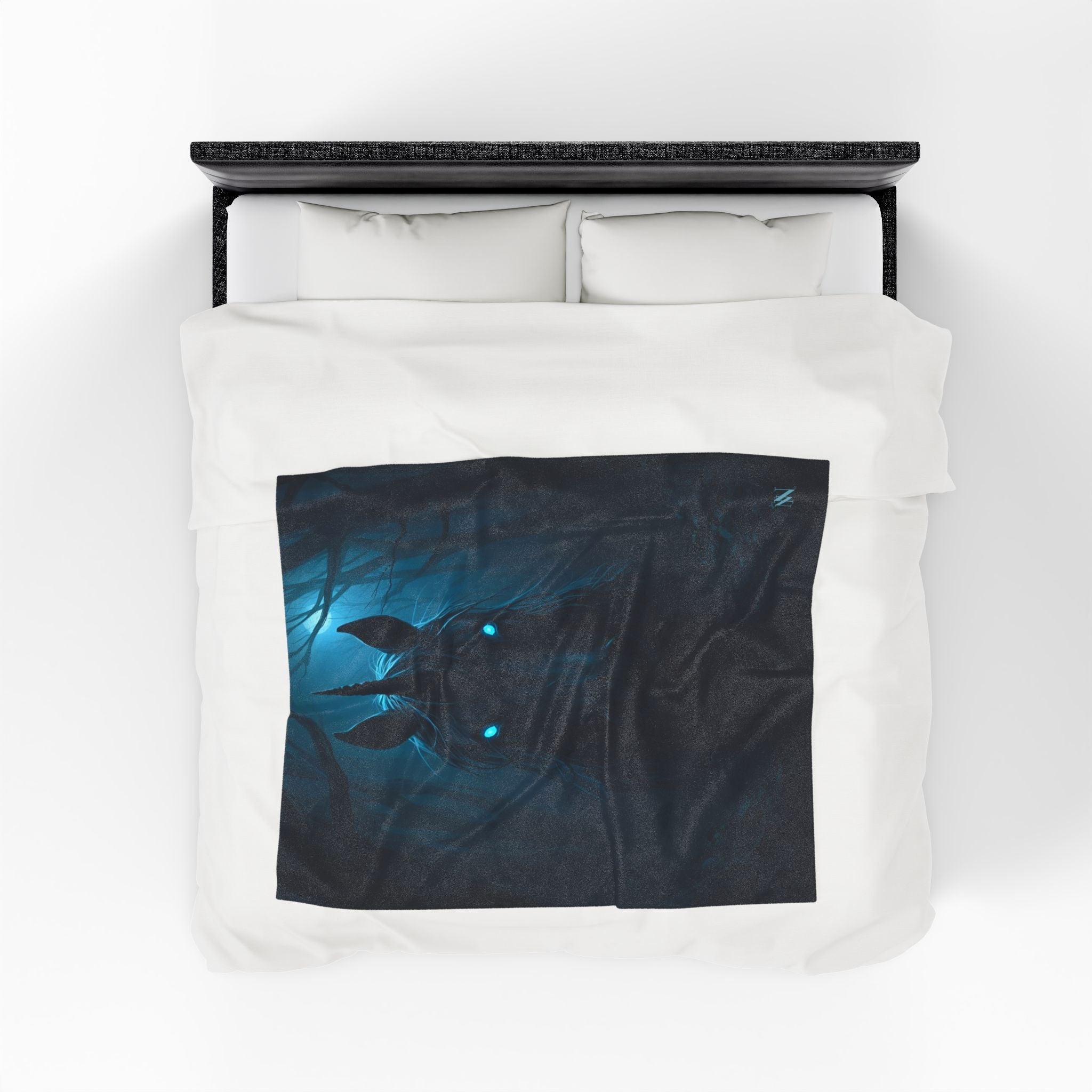 Dark Energy Unicorn Graphic | Mix & Match Velveteen Fun-Flirty Lovers’ Blankets