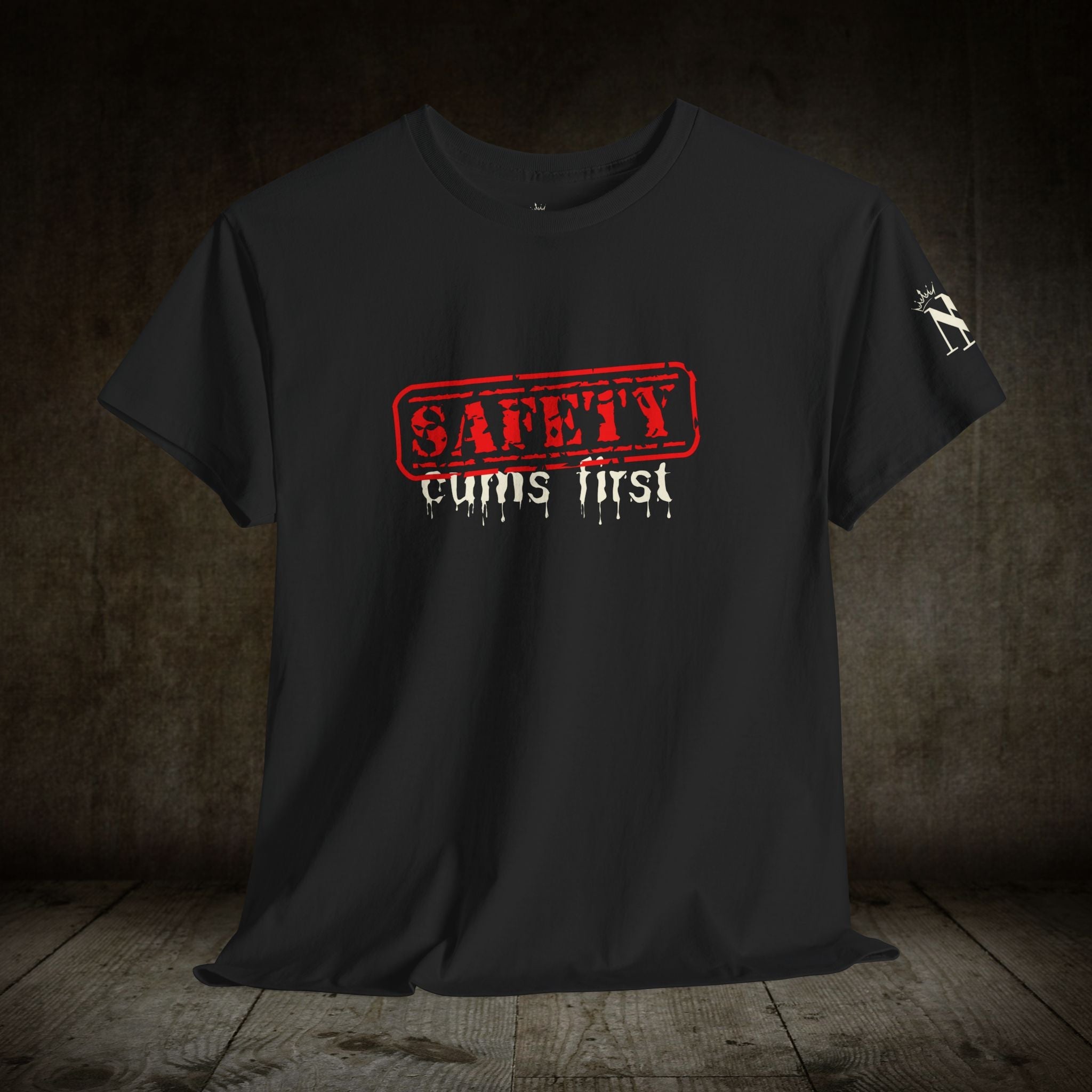 Safety: Cums First | Mix & Match 100% Cotton Unisex Fun-Flirty Lovers’ Tees