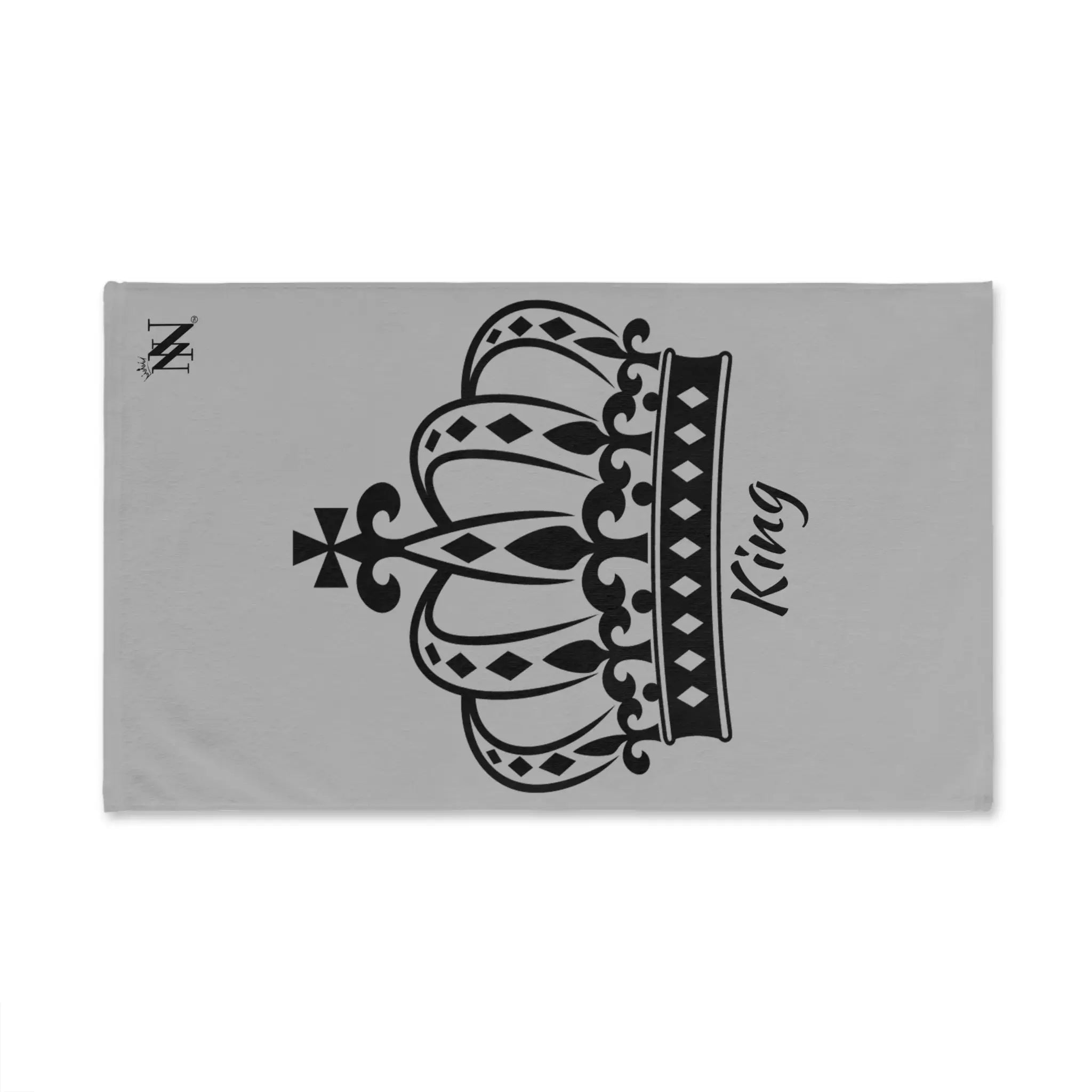 Large Crown King Light Grey | Mix & Match Classic Fun-Flirty Lovers’ Towels